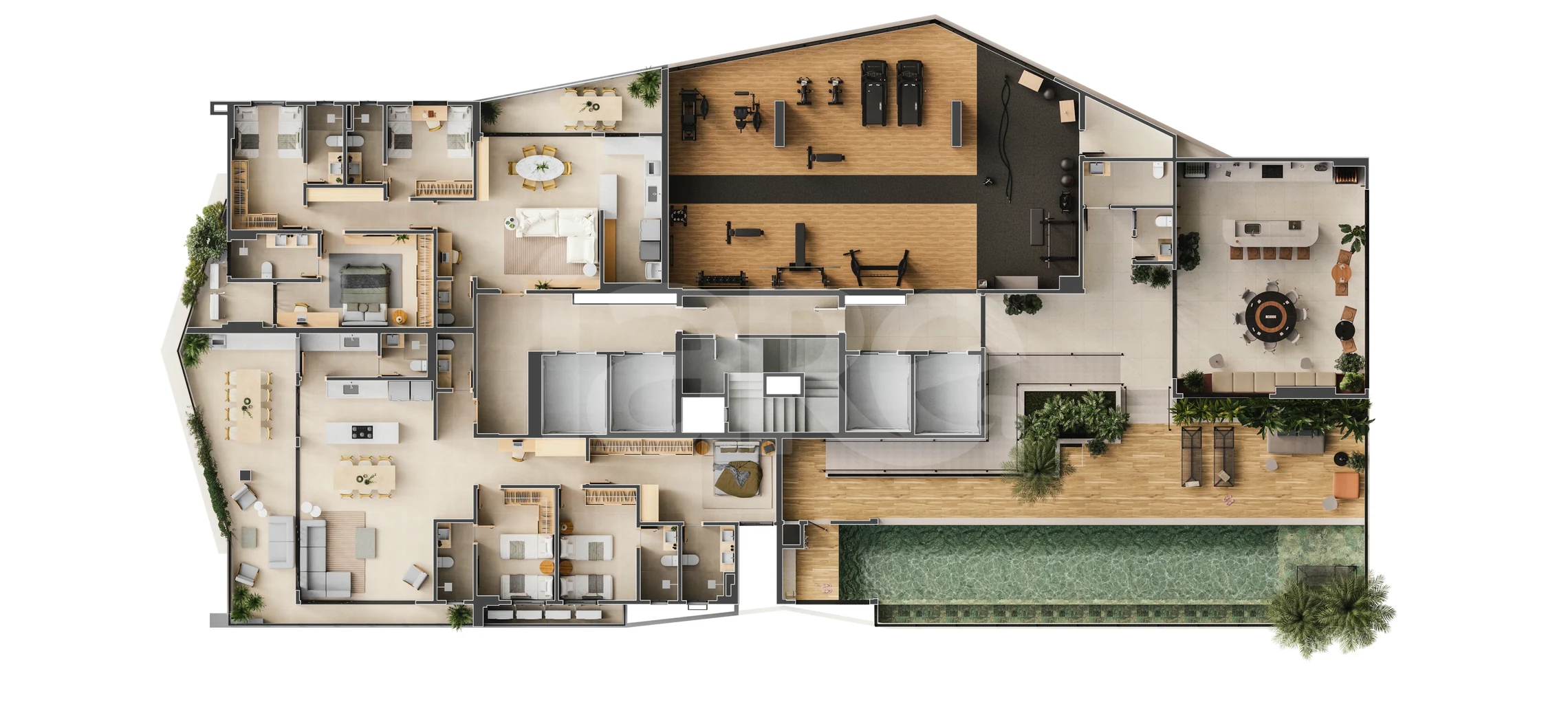 Planta — Pavimento rooftop