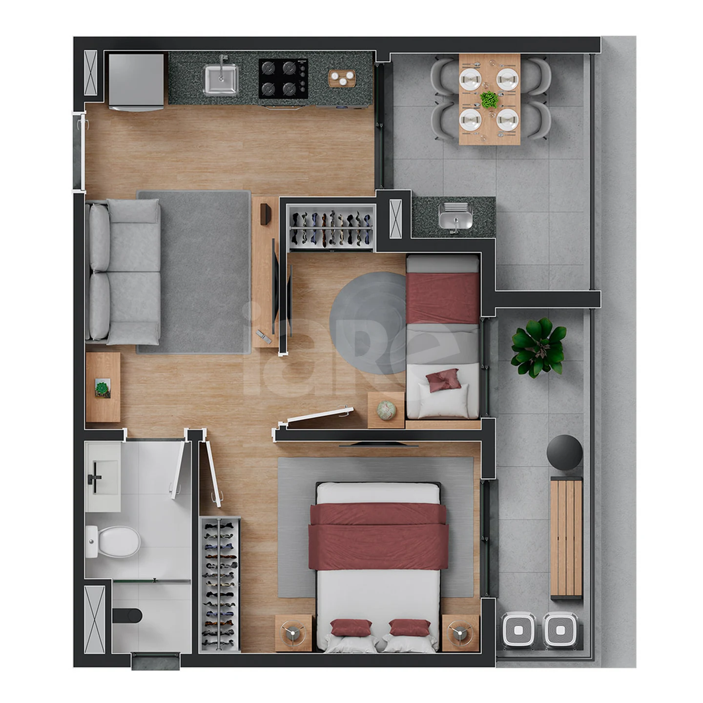 Planta — Garden 41,93 m²
