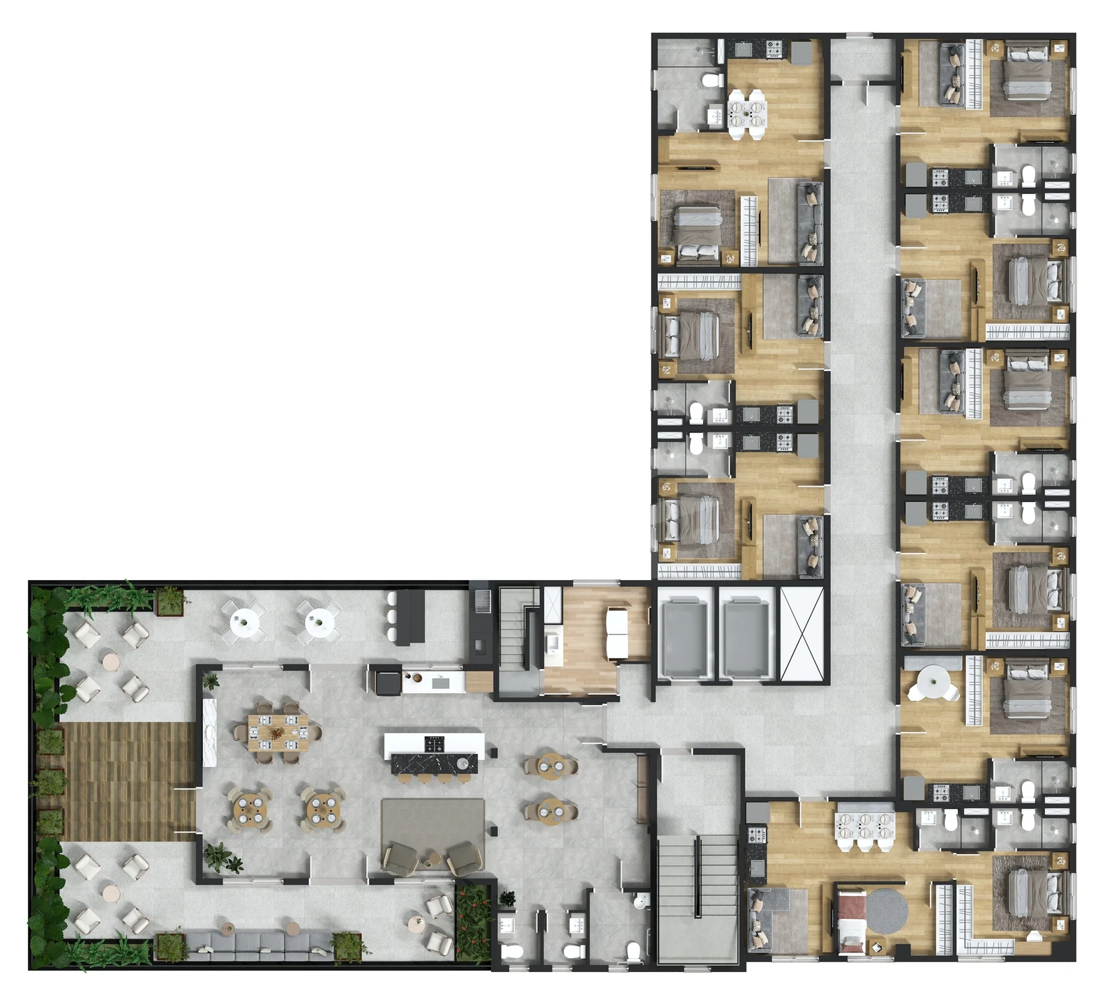 Planta — Pavimento rooftop
