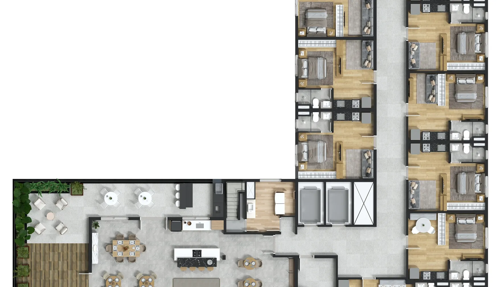 Planta — Pavimento rooftop