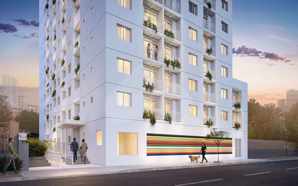 Bem Viver Praça Fortunato - Studio com 18,82 m², em Vila Buarque — foto 2