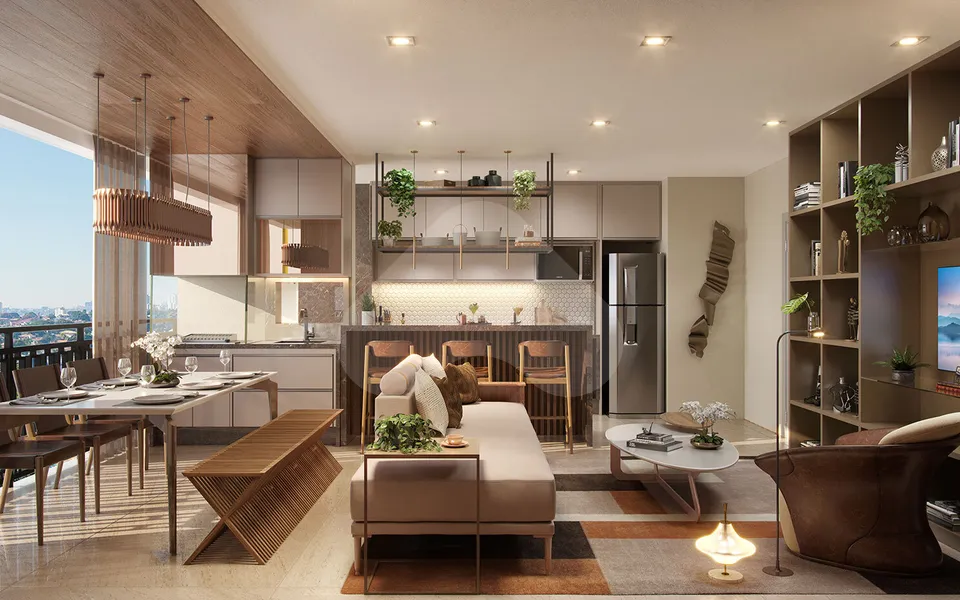 Brooklin Noventa Living - Apartamento com 66,95 m², em Brooklin Paulista — foto 3