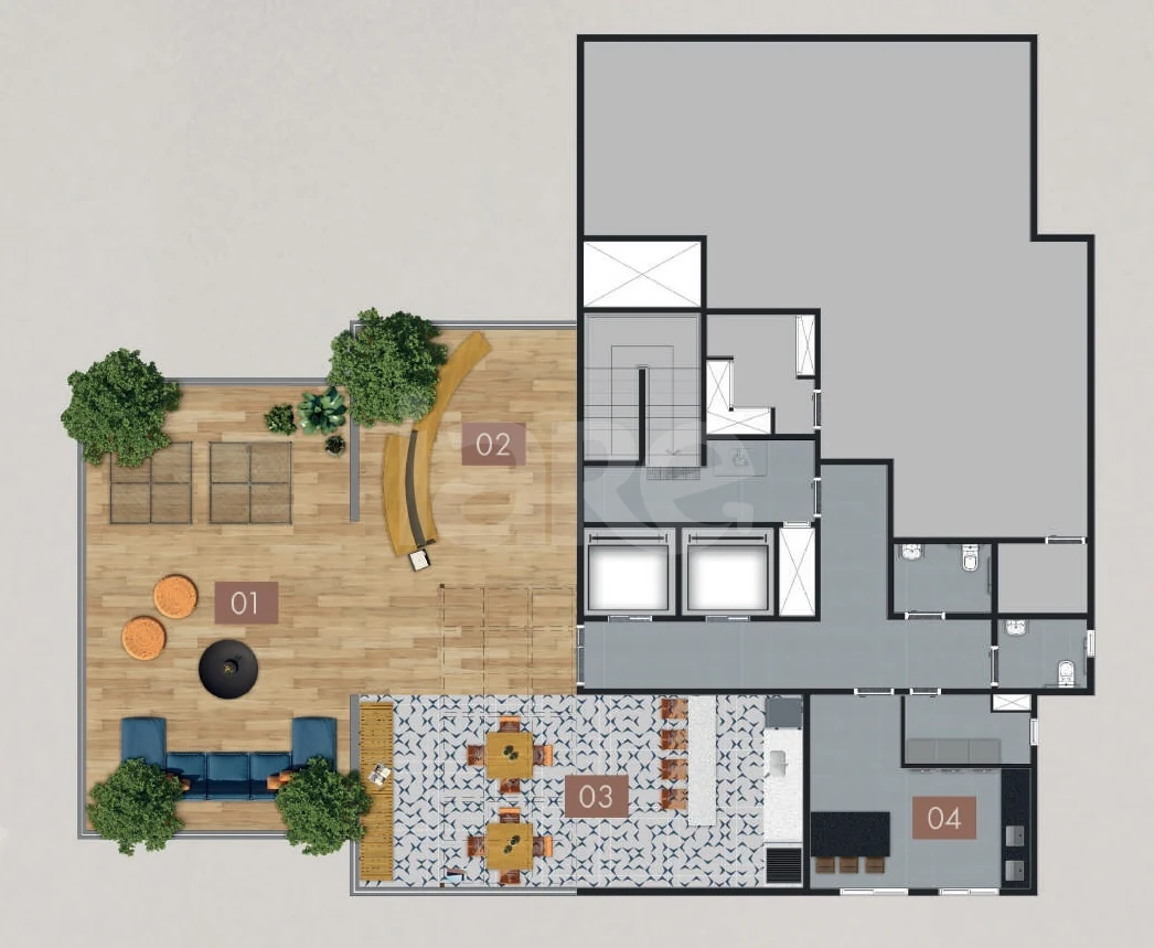 Planta — Pavimento rooftop