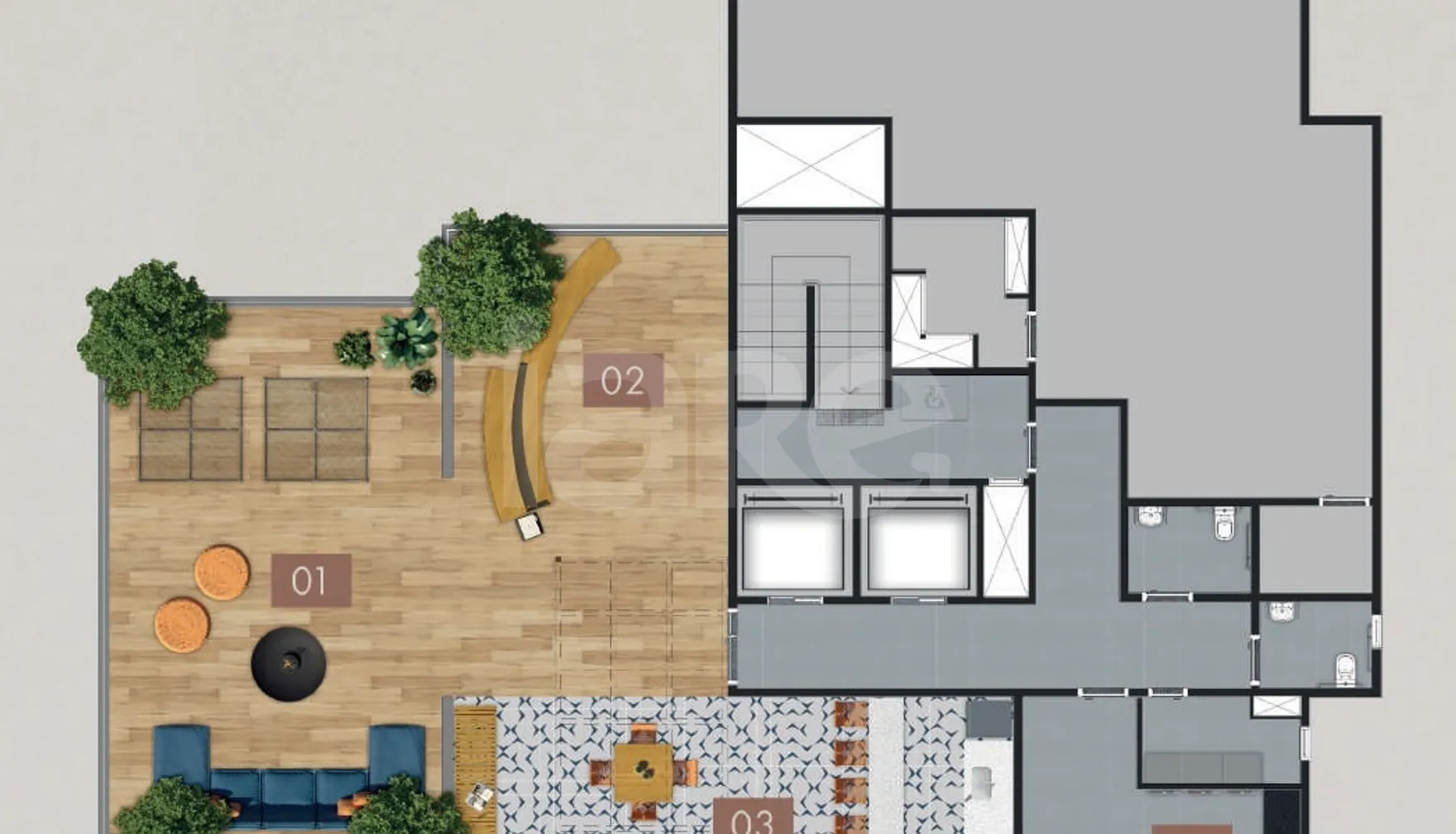 Planta — Pavimento rooftop