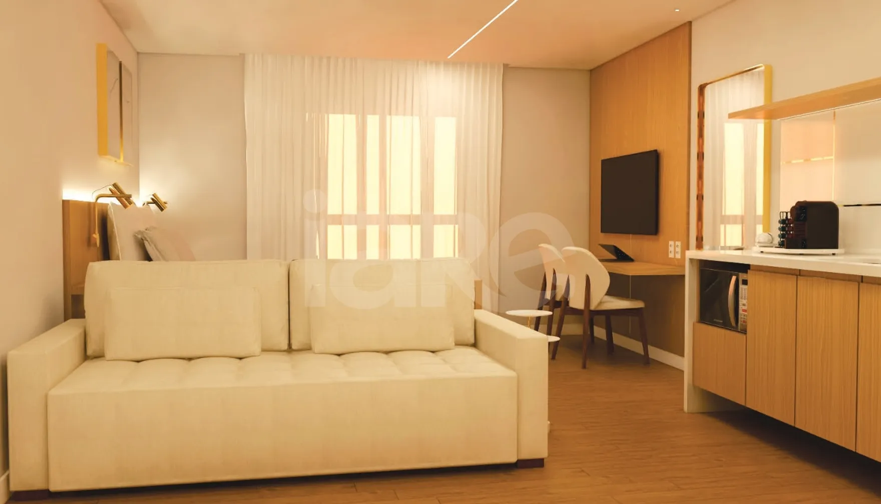 Holanda Gold Hotel Tambaú - Studio com 22,05 m², em Tambaú — foto 2