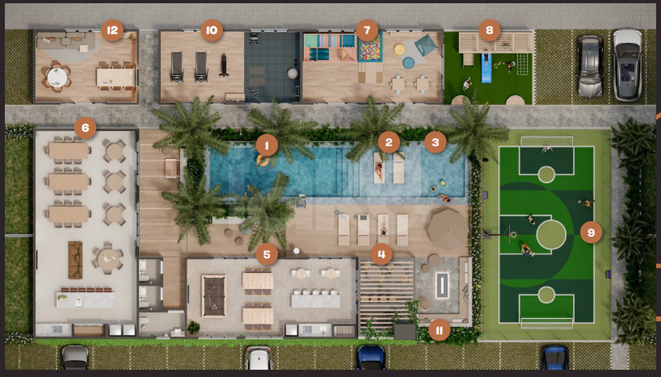 Planta — Pavimento lazer