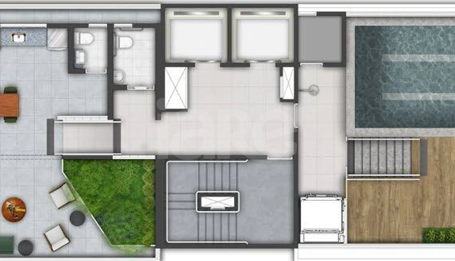 Planta — Pavimento rooftop