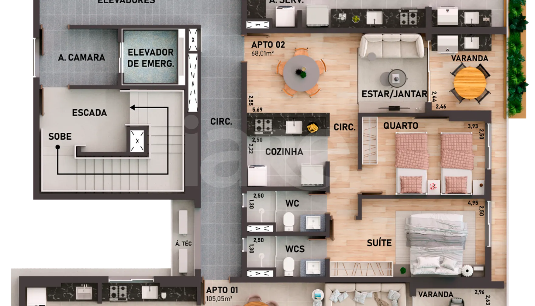 Planta — Pavimento 1
