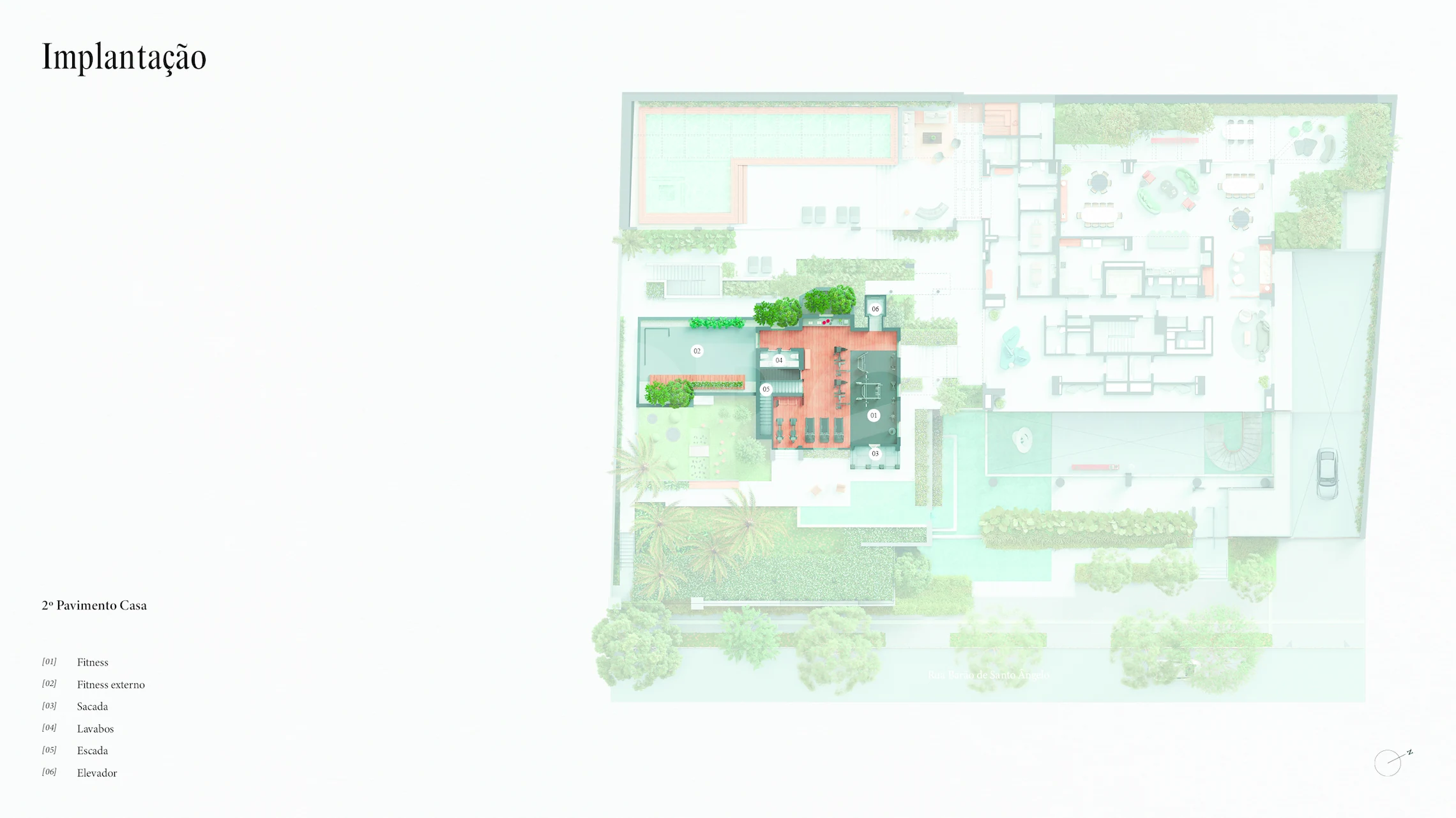 Planta — IMPLANTAÇÃO 2º PAV CASA