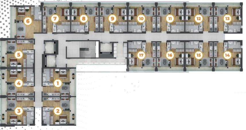 Planta — Pavimento 13º andar