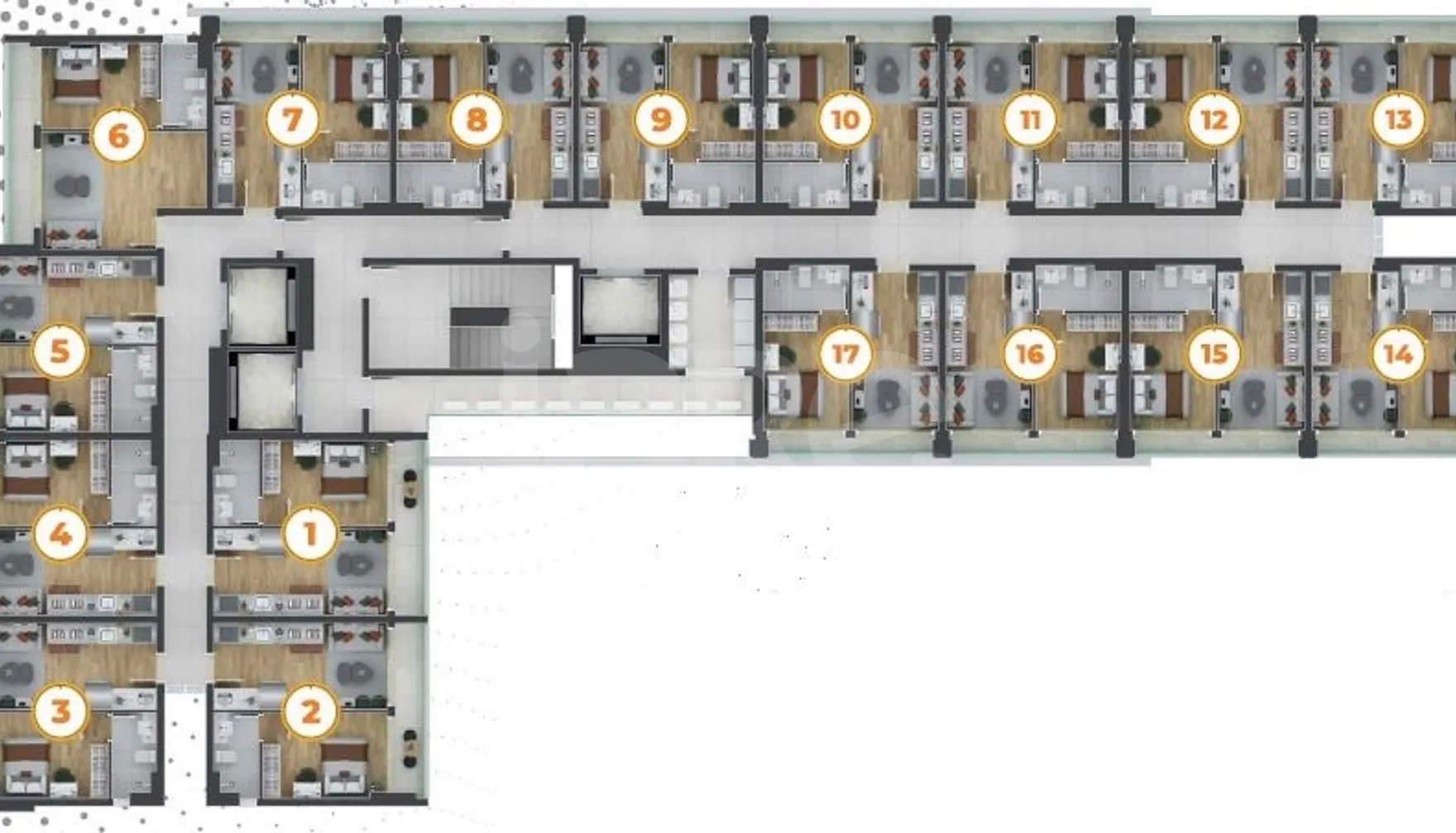 Planta — Pavimento 13º andar