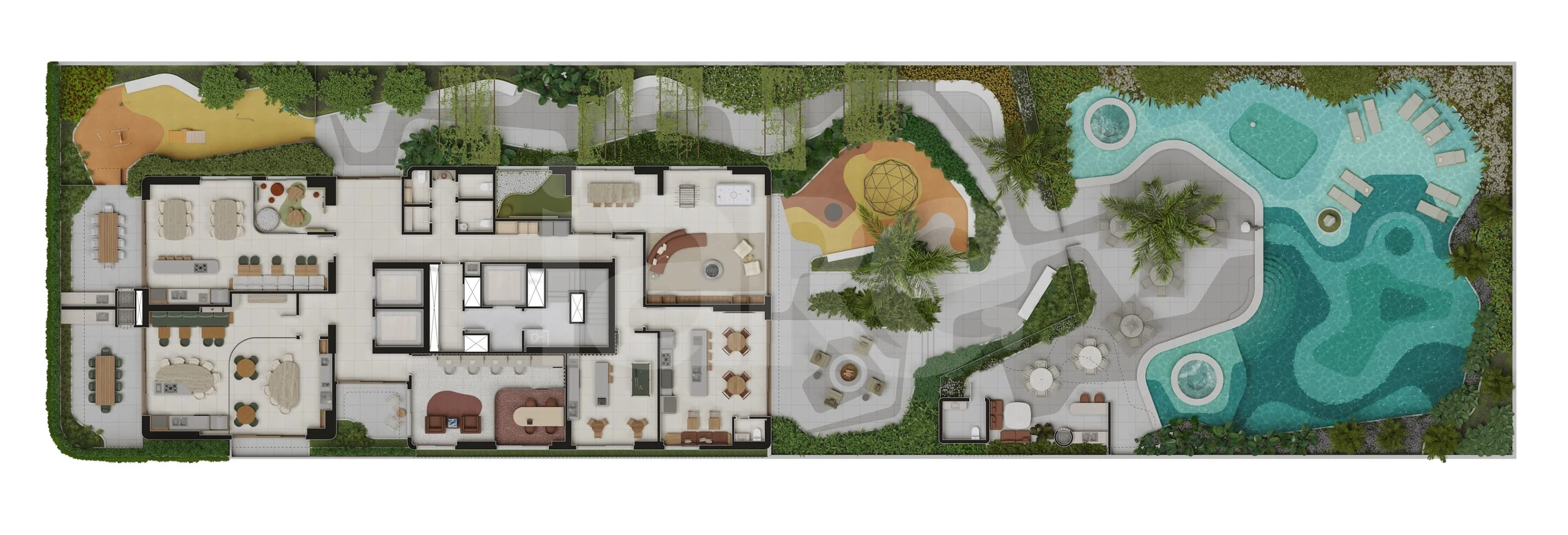 Planta — Pavimento lazer
