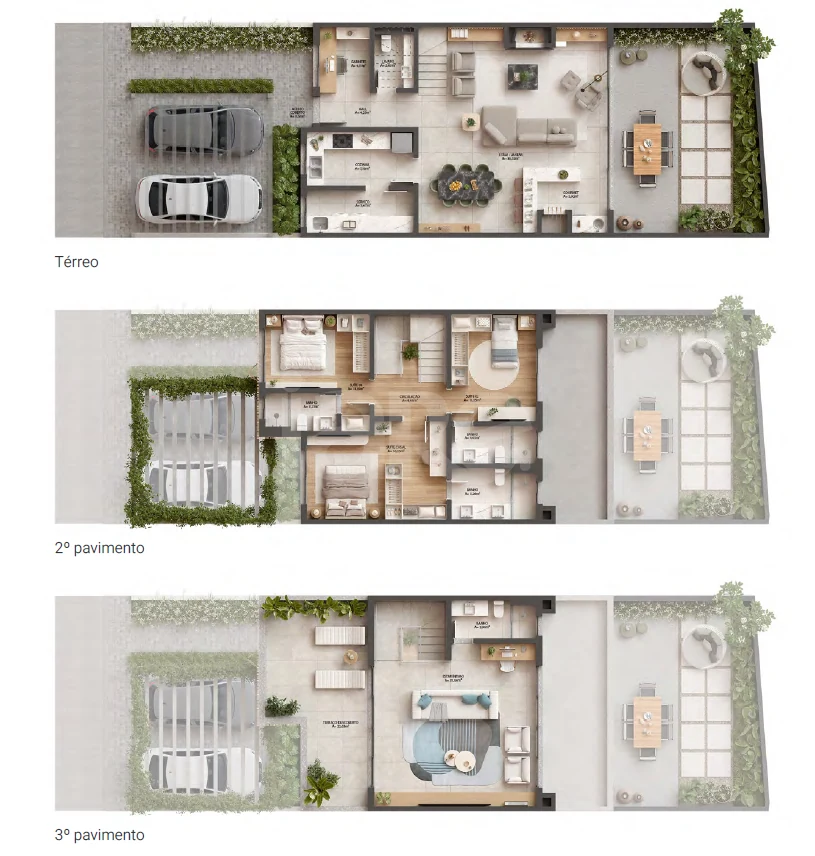 Planta — Casa em Condomínio 294,51 m²