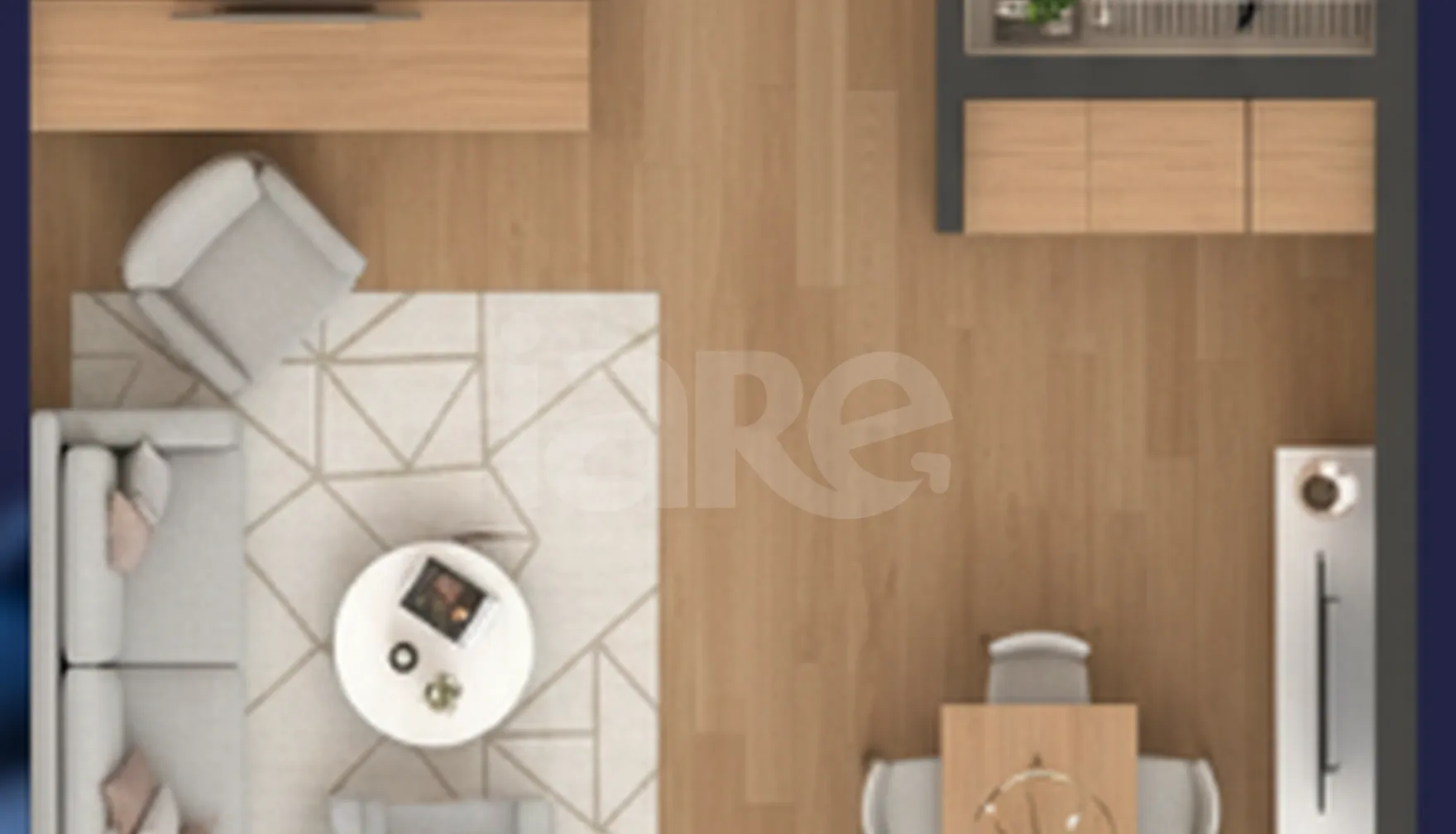 Planta — Apartamento 48,43 m²