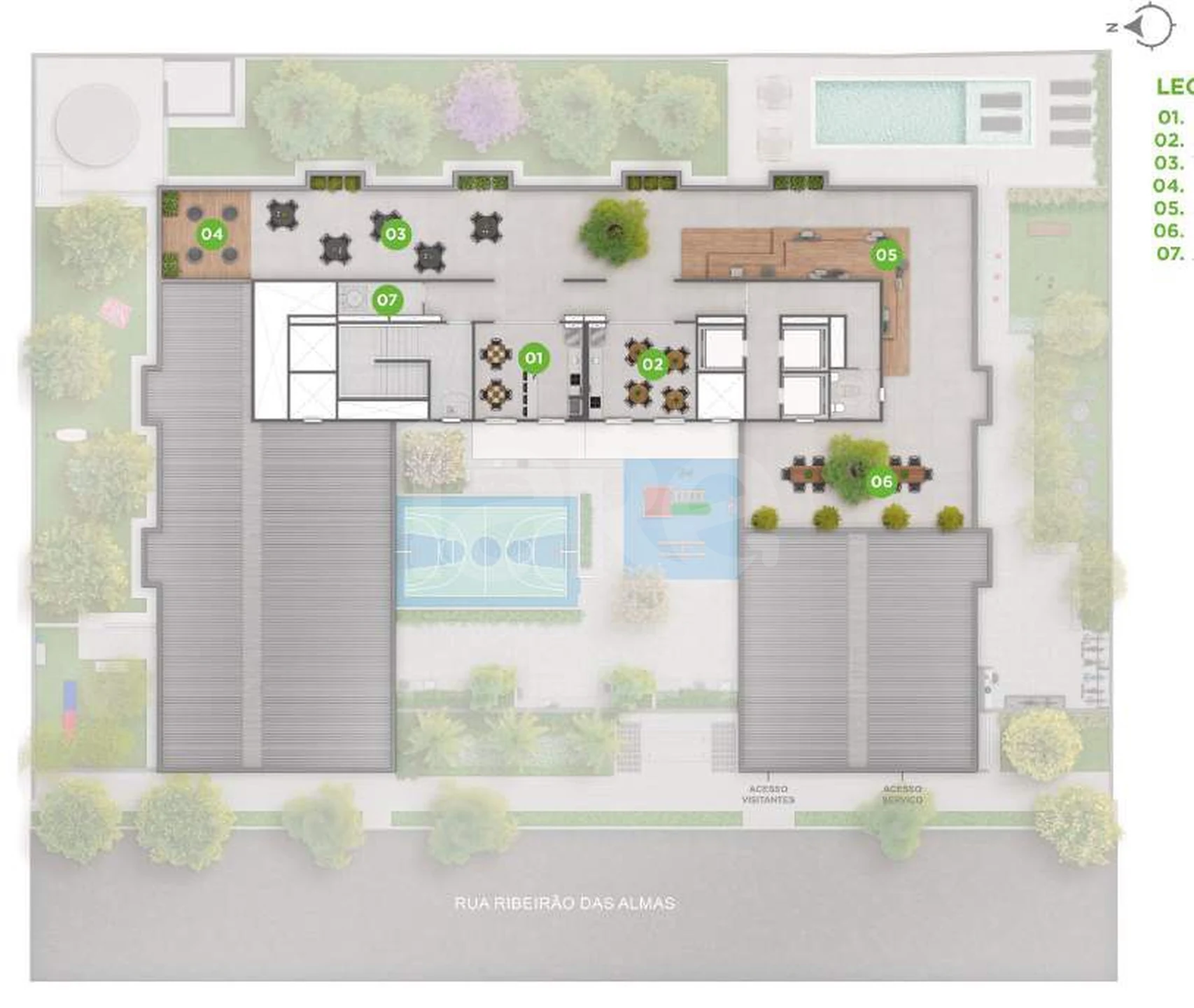 Planta — Pavimento rooftop