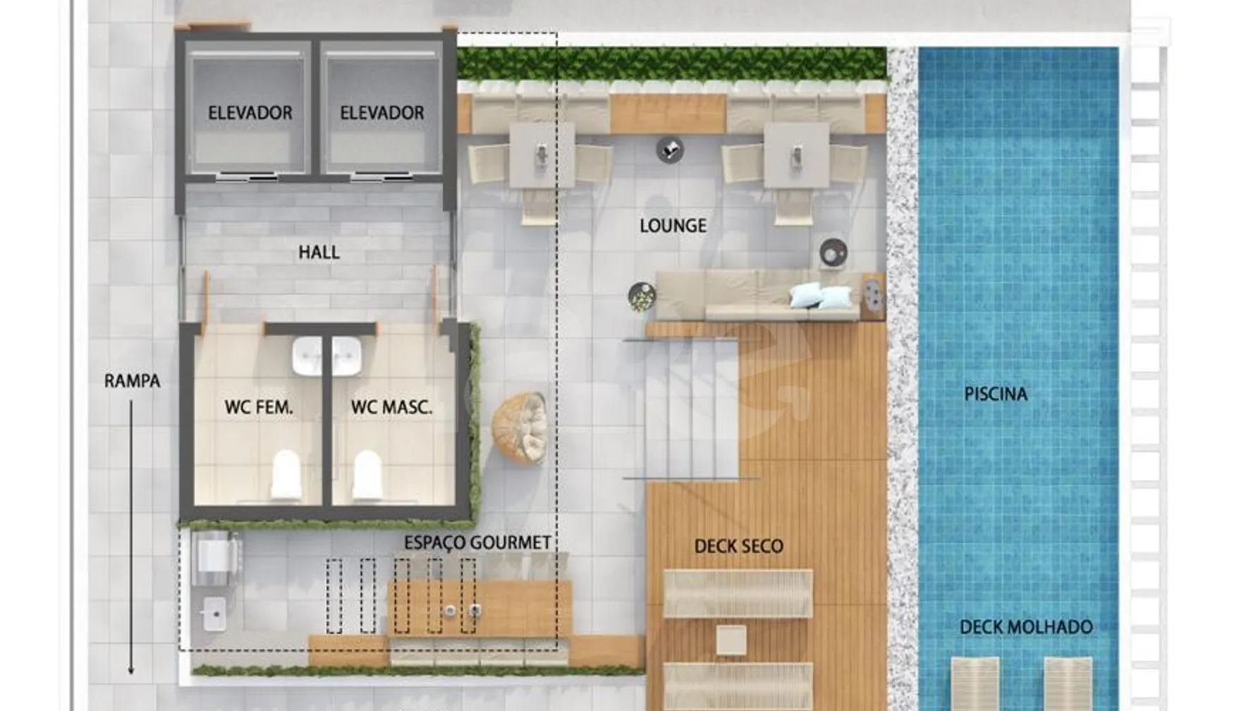 Planta — Pavimento rooftop