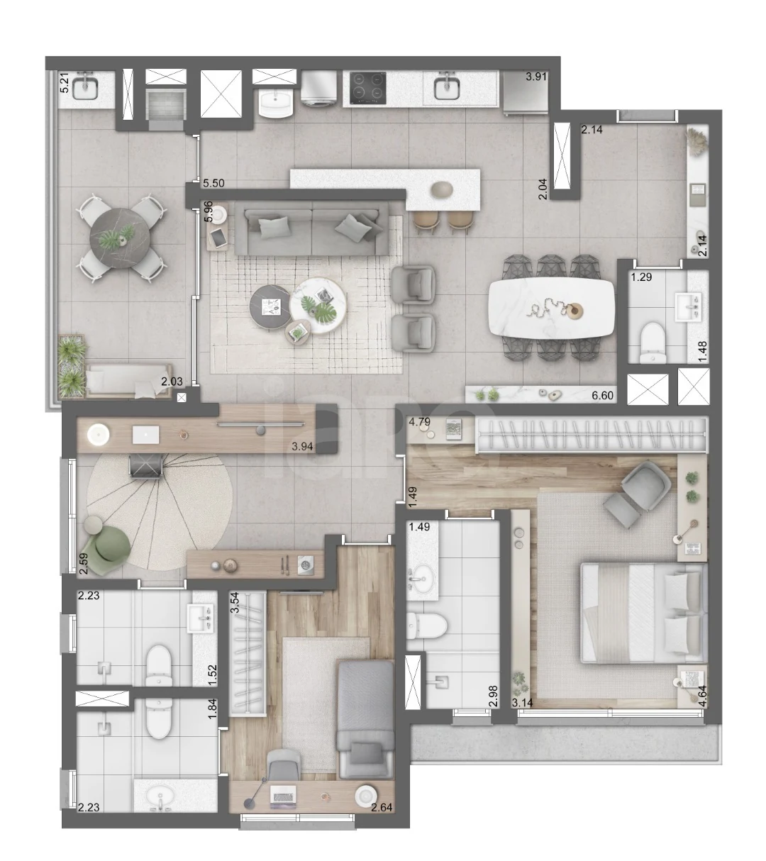 Planta — Garden 113,39 m²