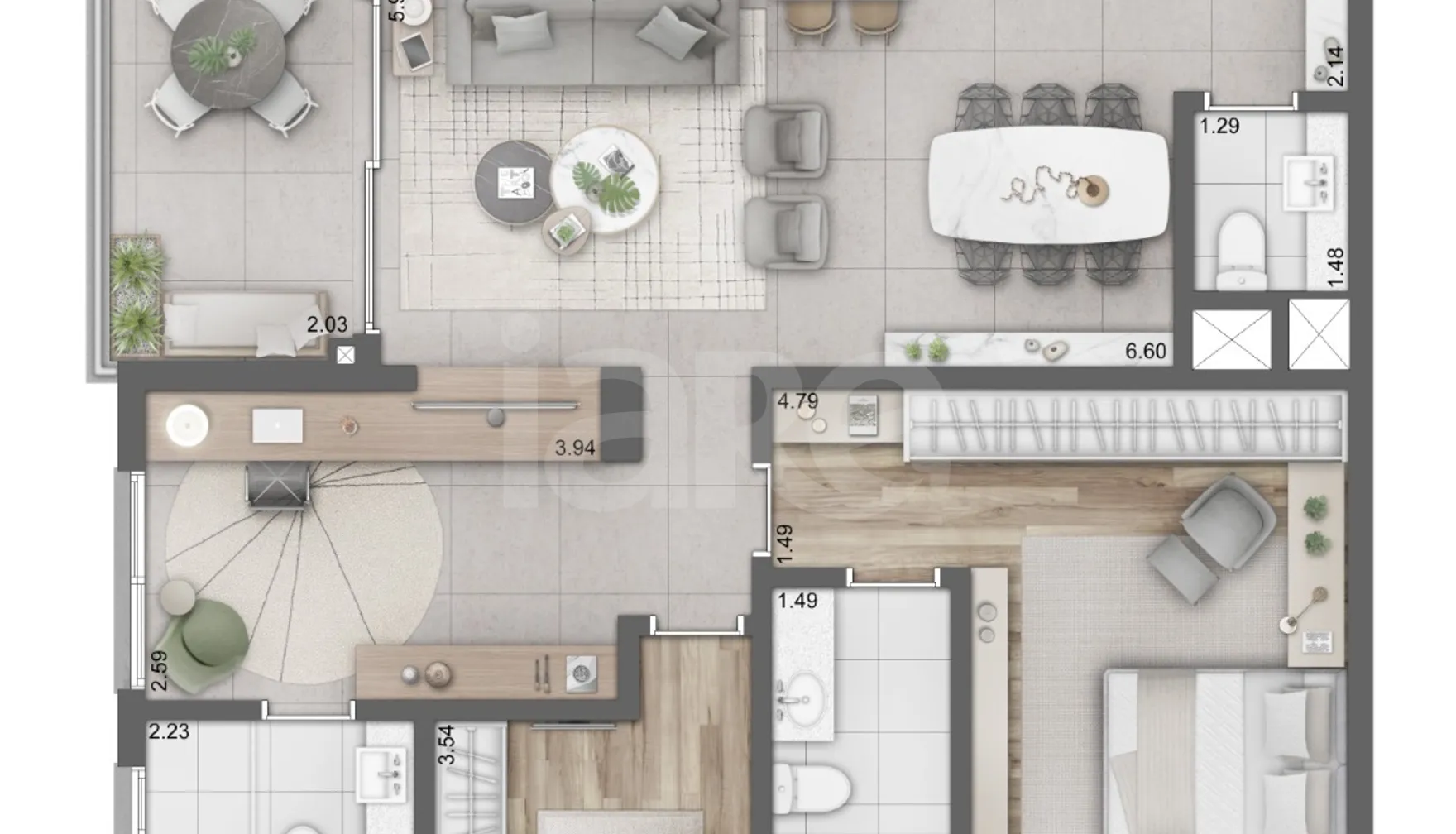 Planta — Garden 113,39 m²