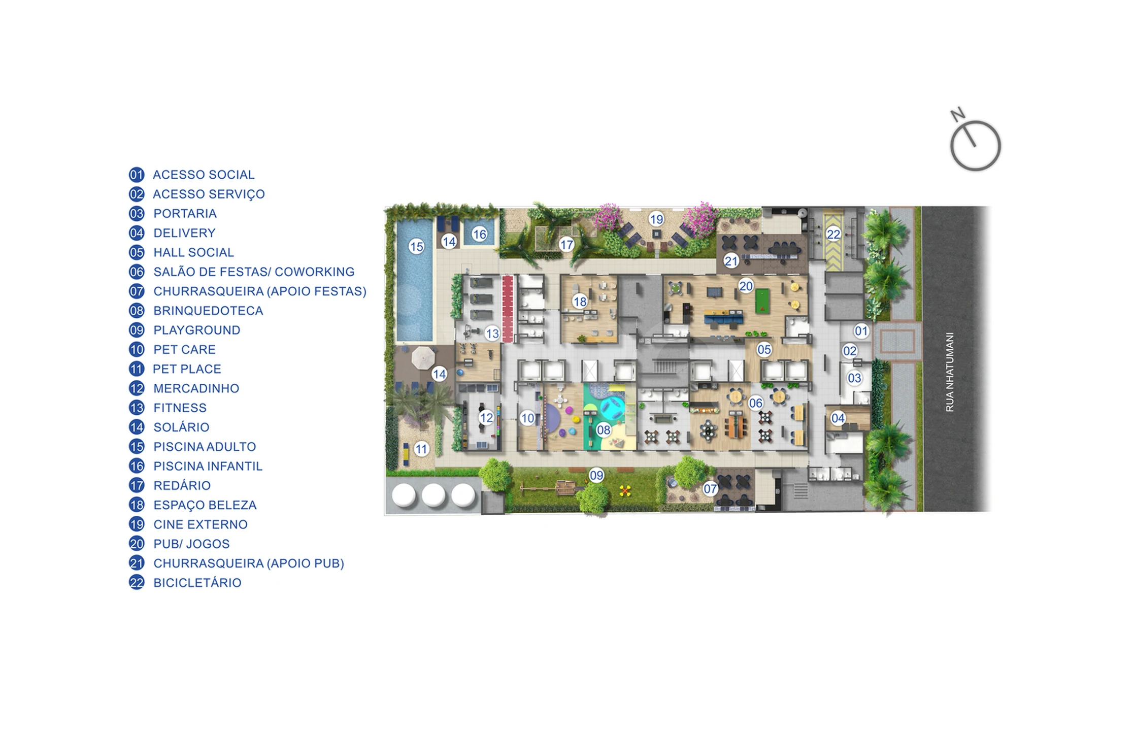 Planta — Implantação detalhada