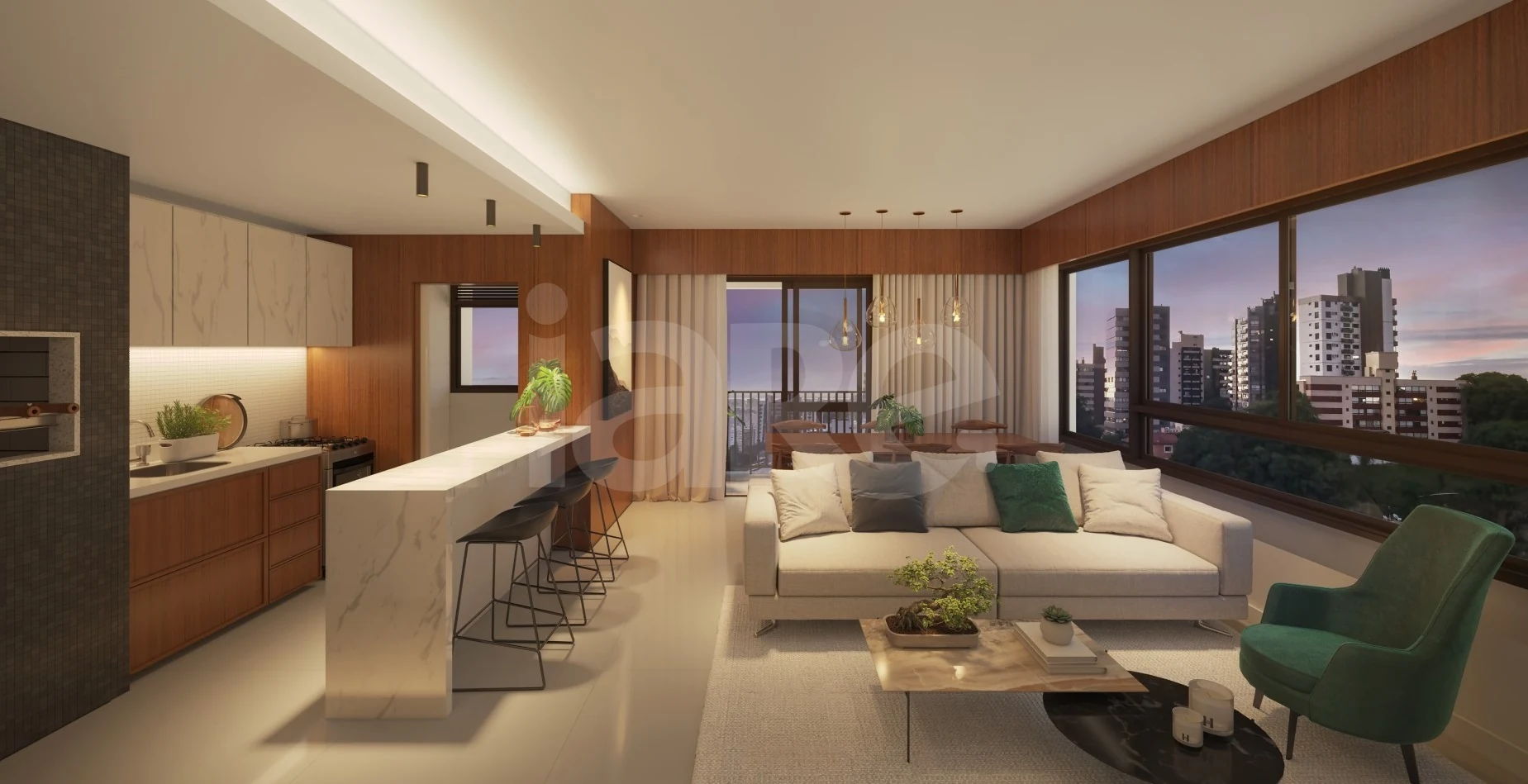 Miradouro - Apartamento com 70,2 m², em Rio Branco — foto 2