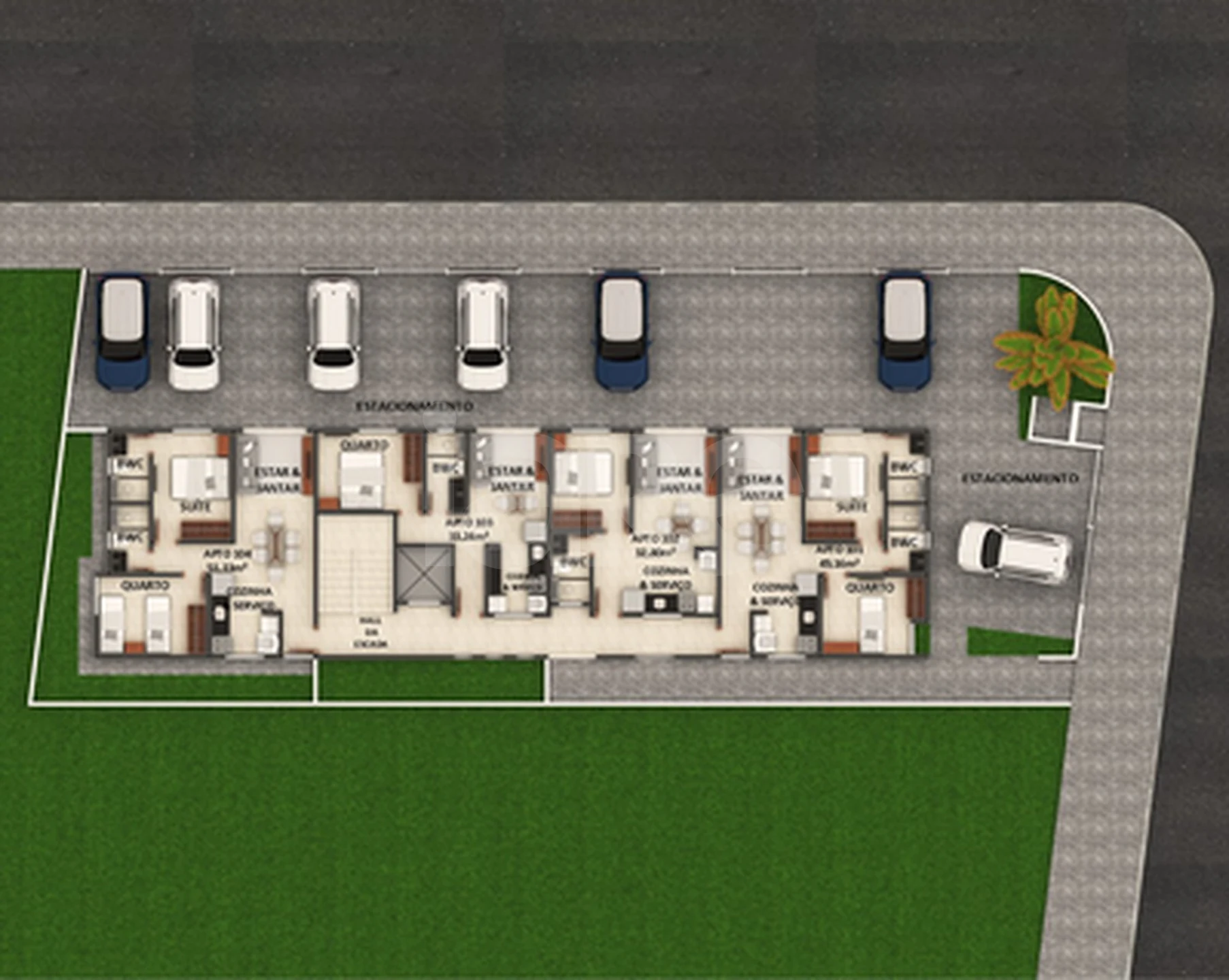 Planta — Pavimento garagem