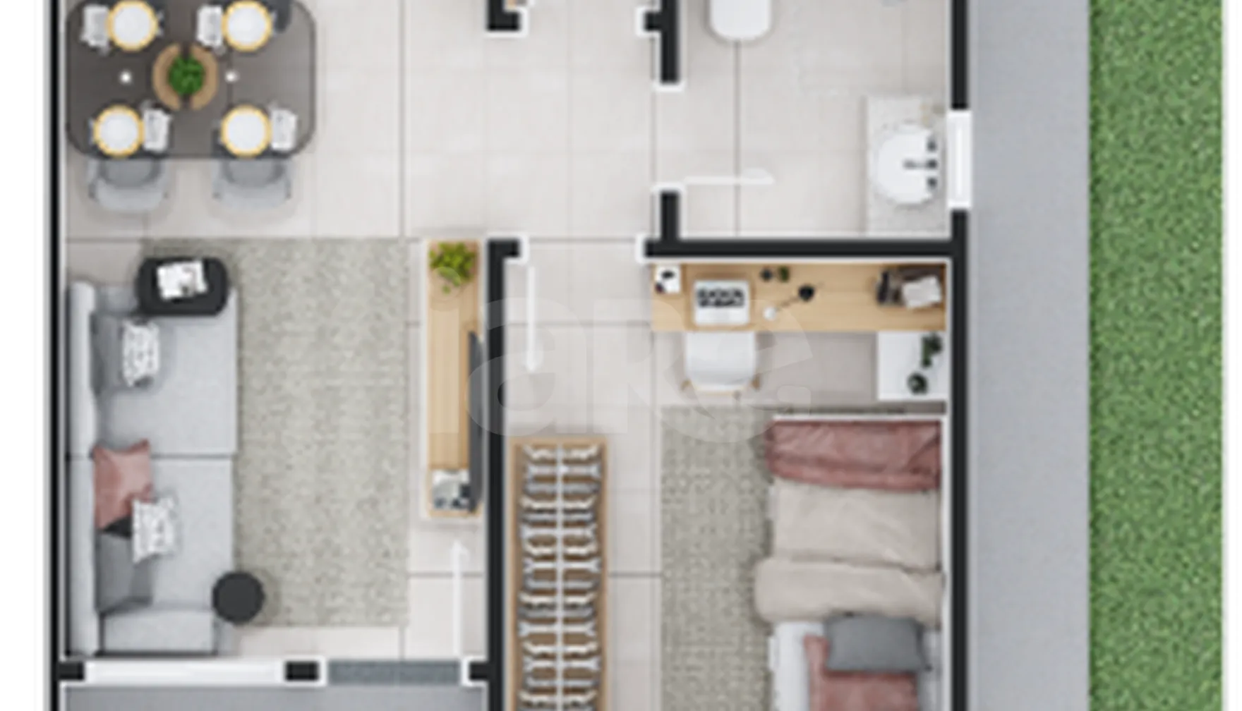 Planta — Casa em Condomínio 42,34 m²