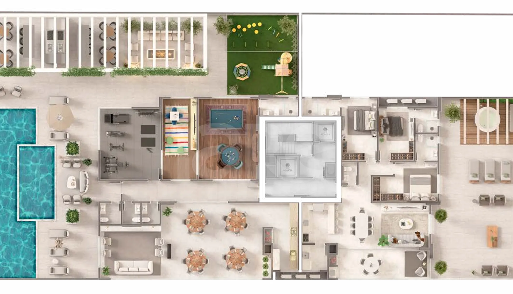 Planta — Pavimento lazer