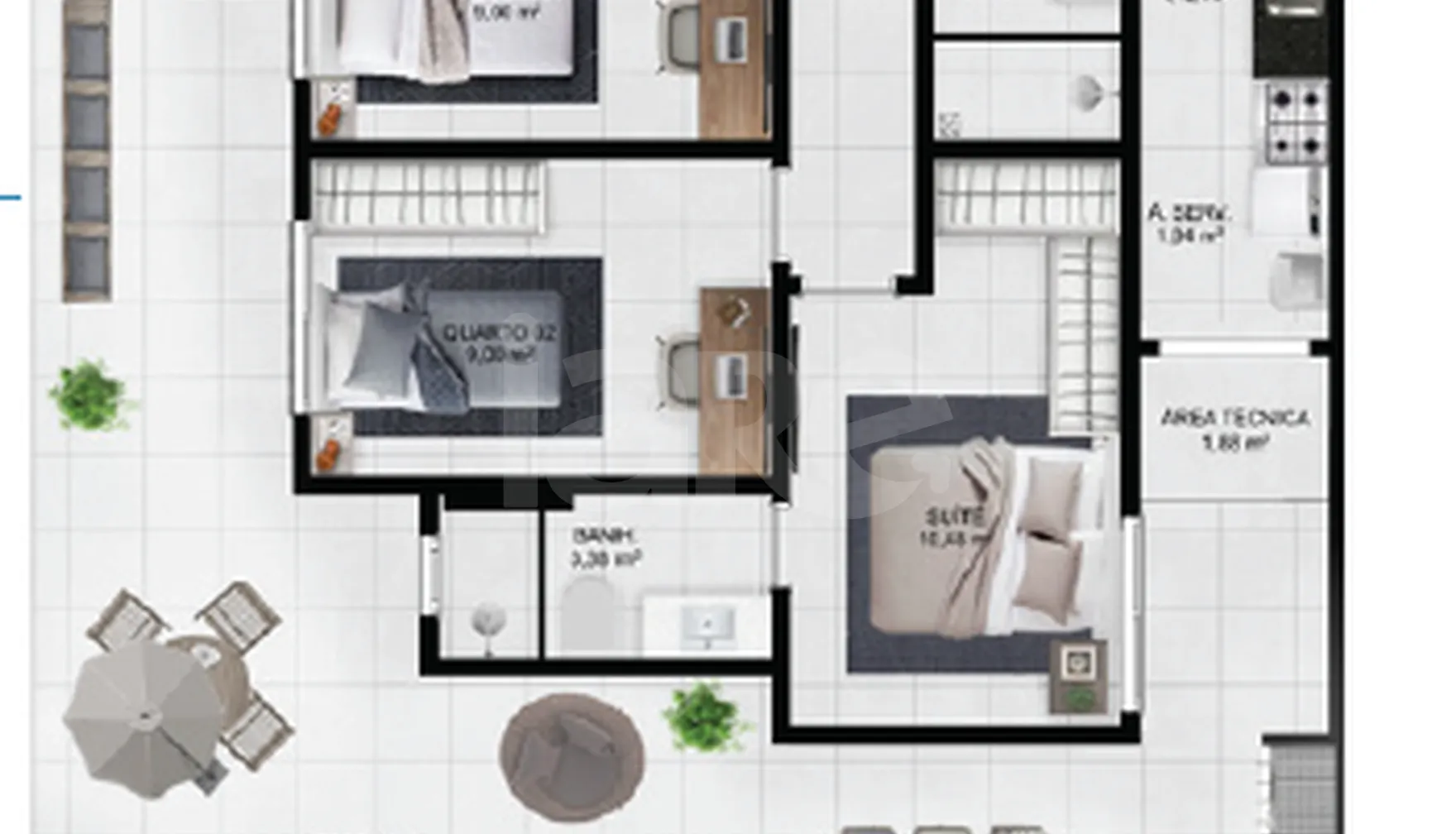Planta — Garden 151,86 m²