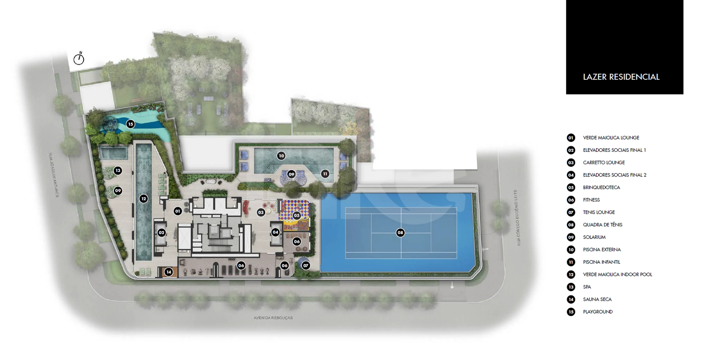 Planta — Pavimento lazer