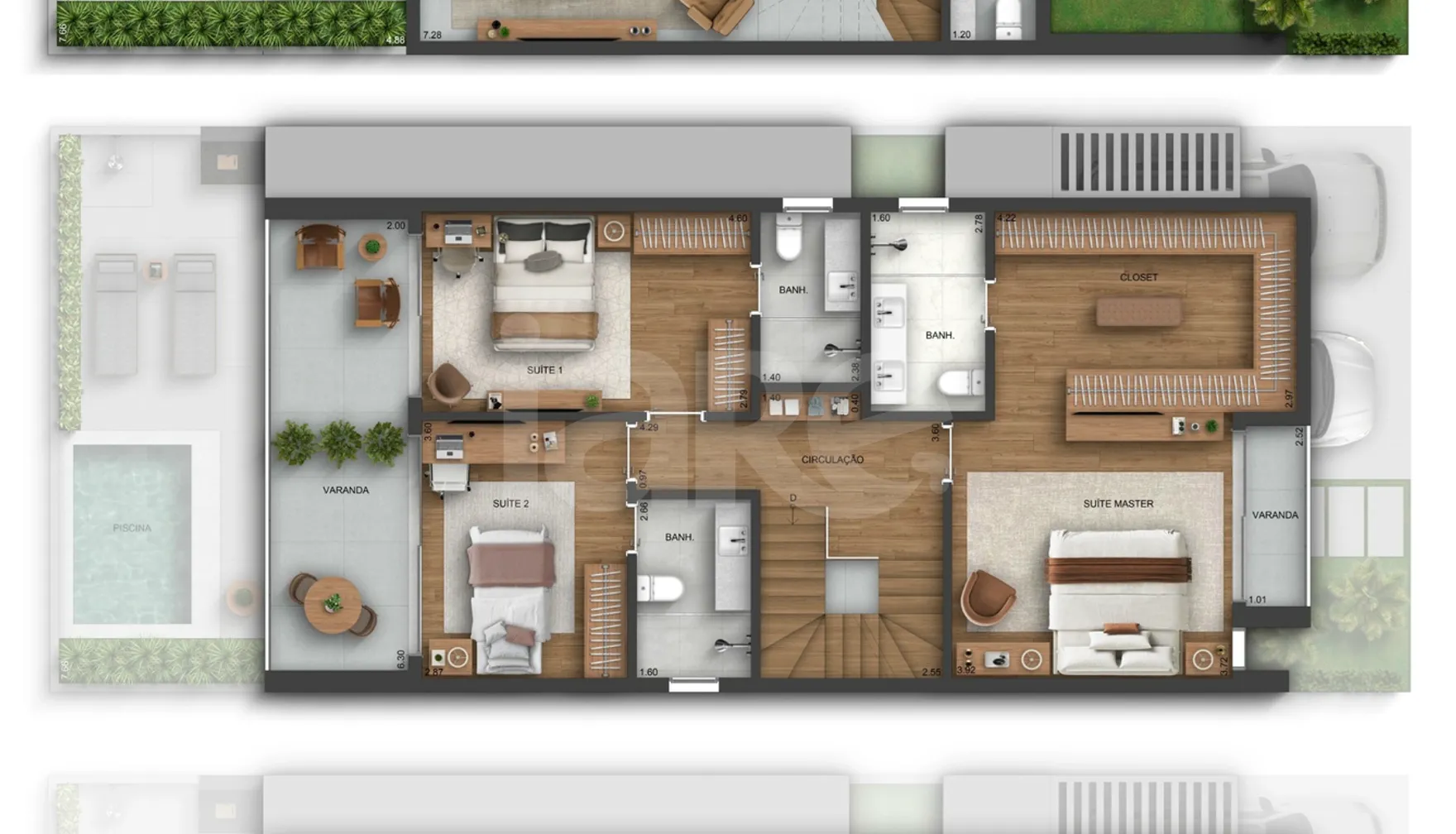 Planta — Casa em Condomínio 349,6 m²