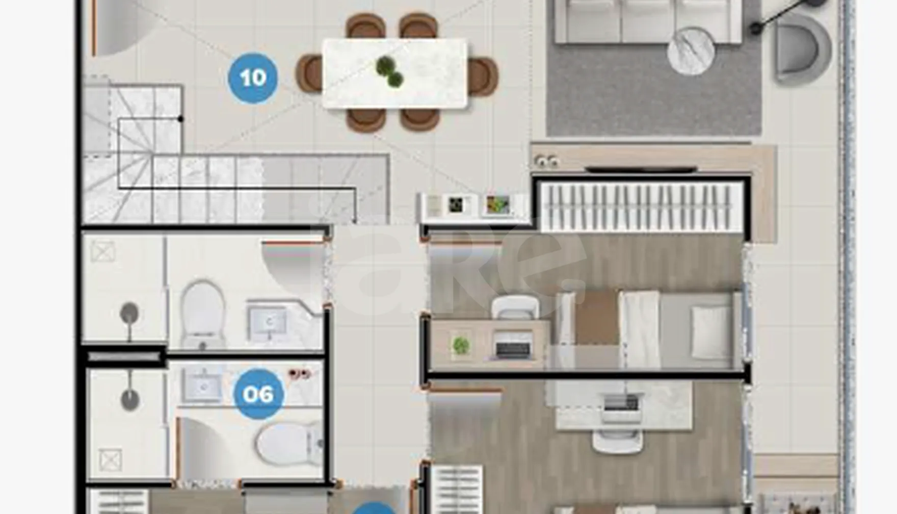 Planta — Cobertura Duplex 141,55 m²