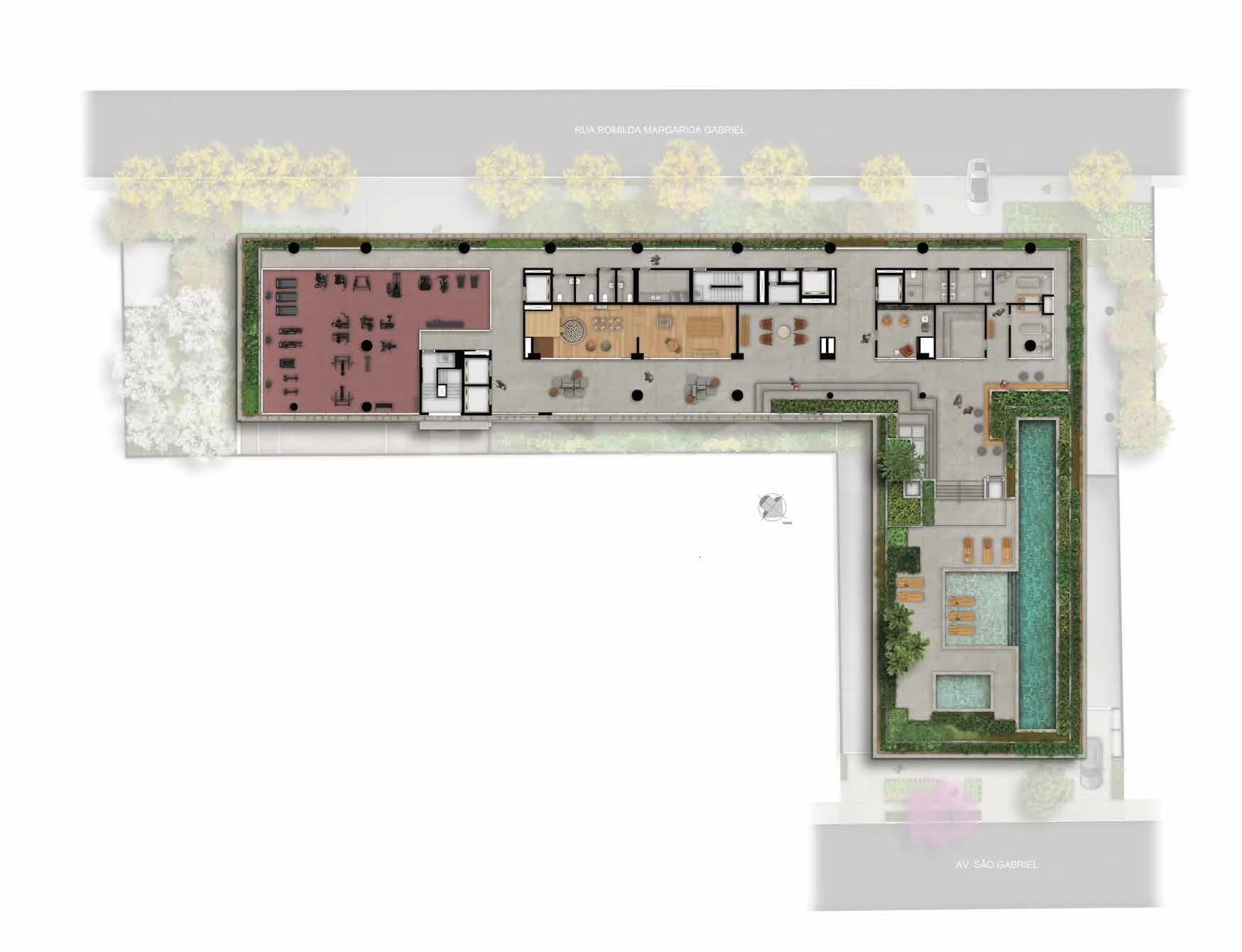 Planta — Pavimento lazer