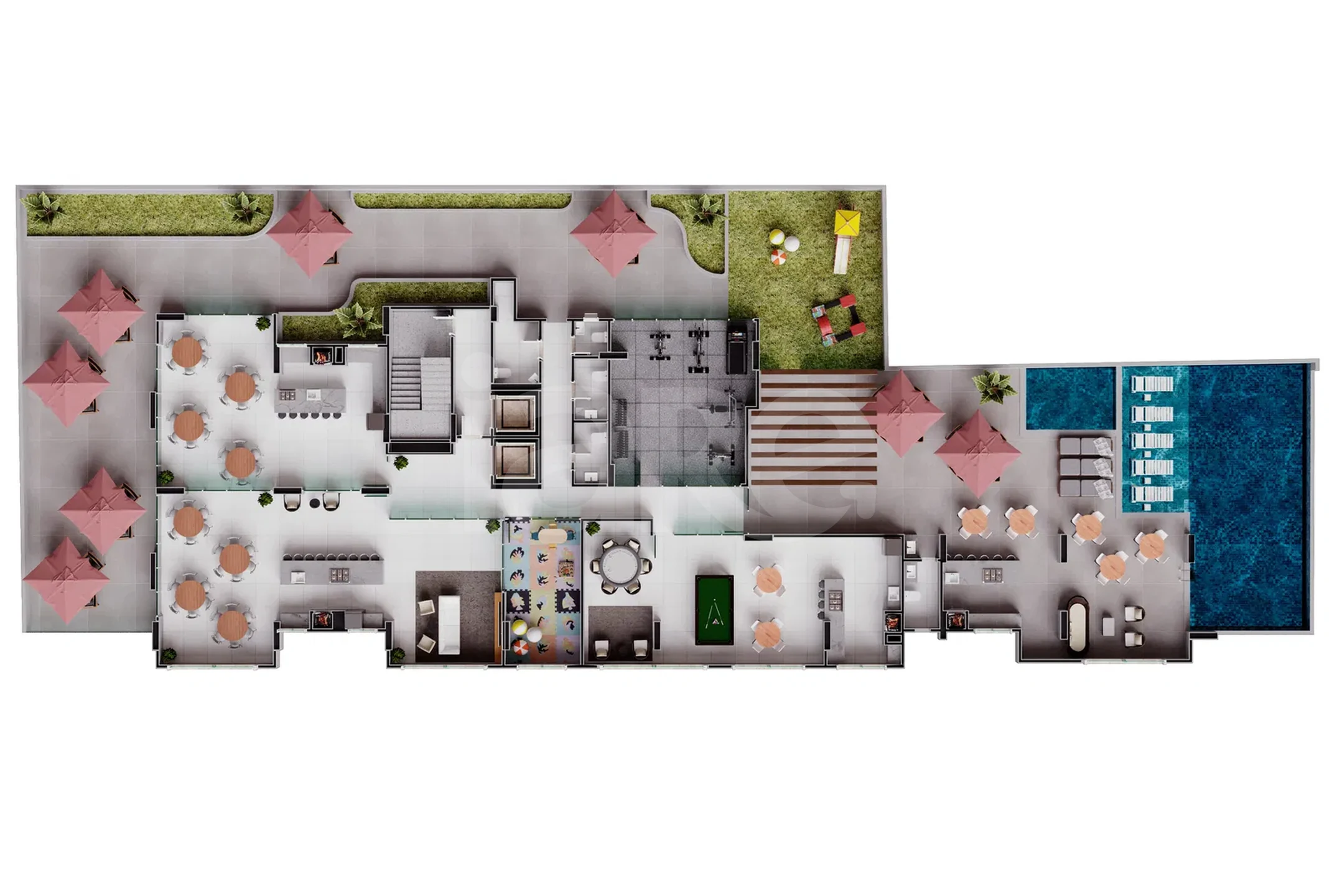 Planta — Pavimento lazer