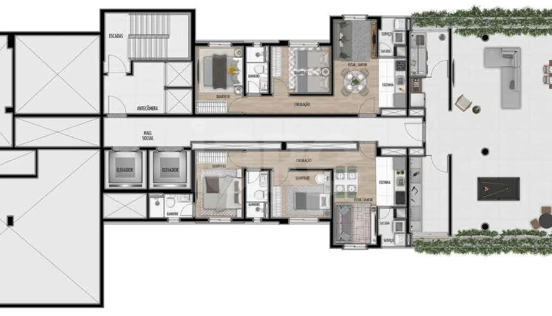 Planta — Pavimento 2