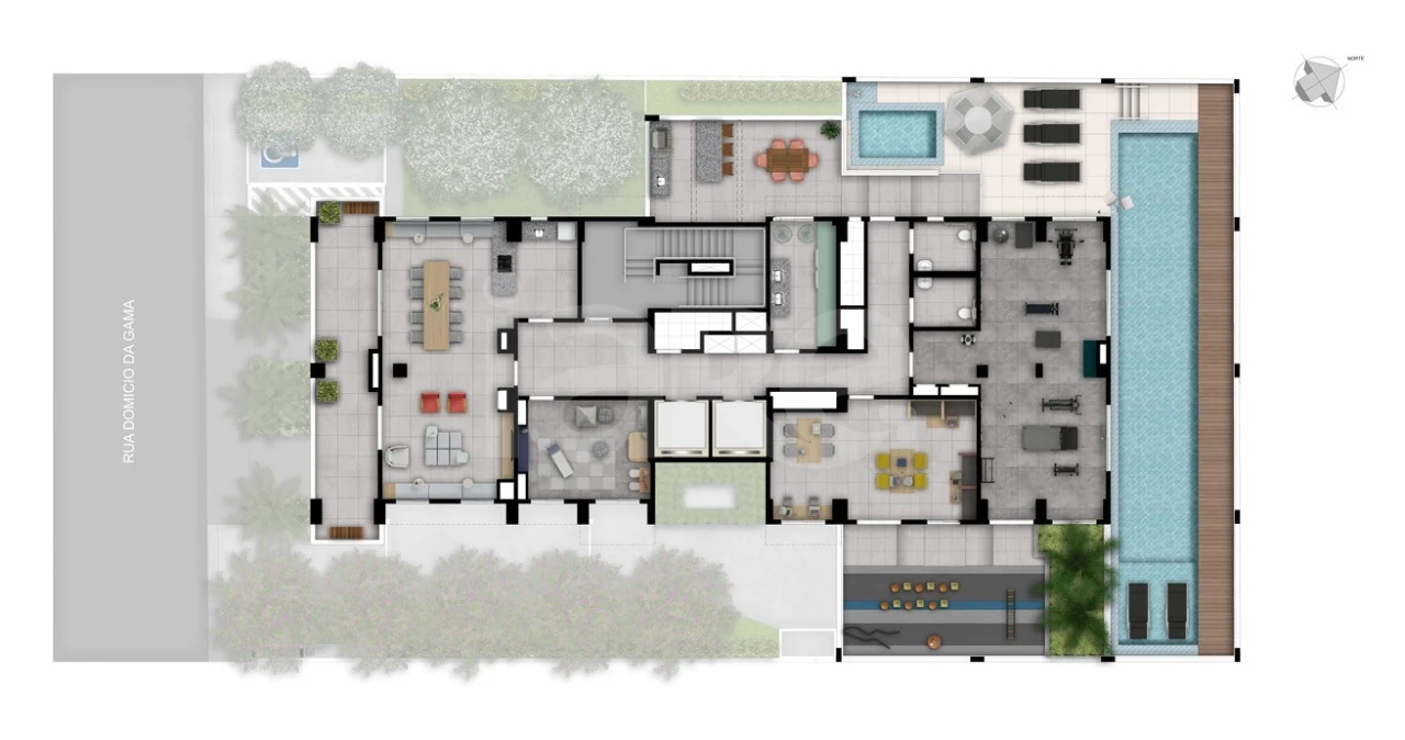 Planta — Pavimento lazer
