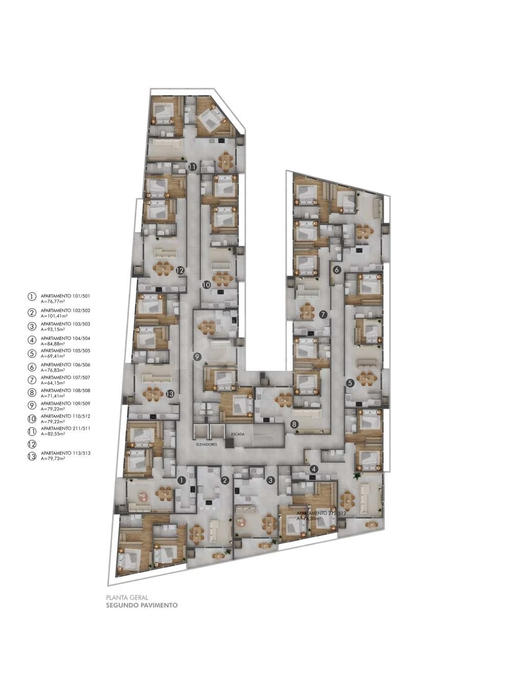 Planta — Pavimento 2