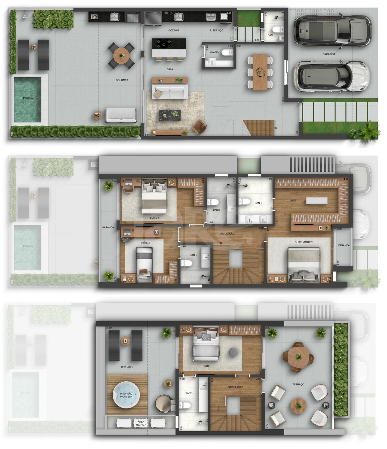 Planta — Casa em Condomínio 325,7 m²
