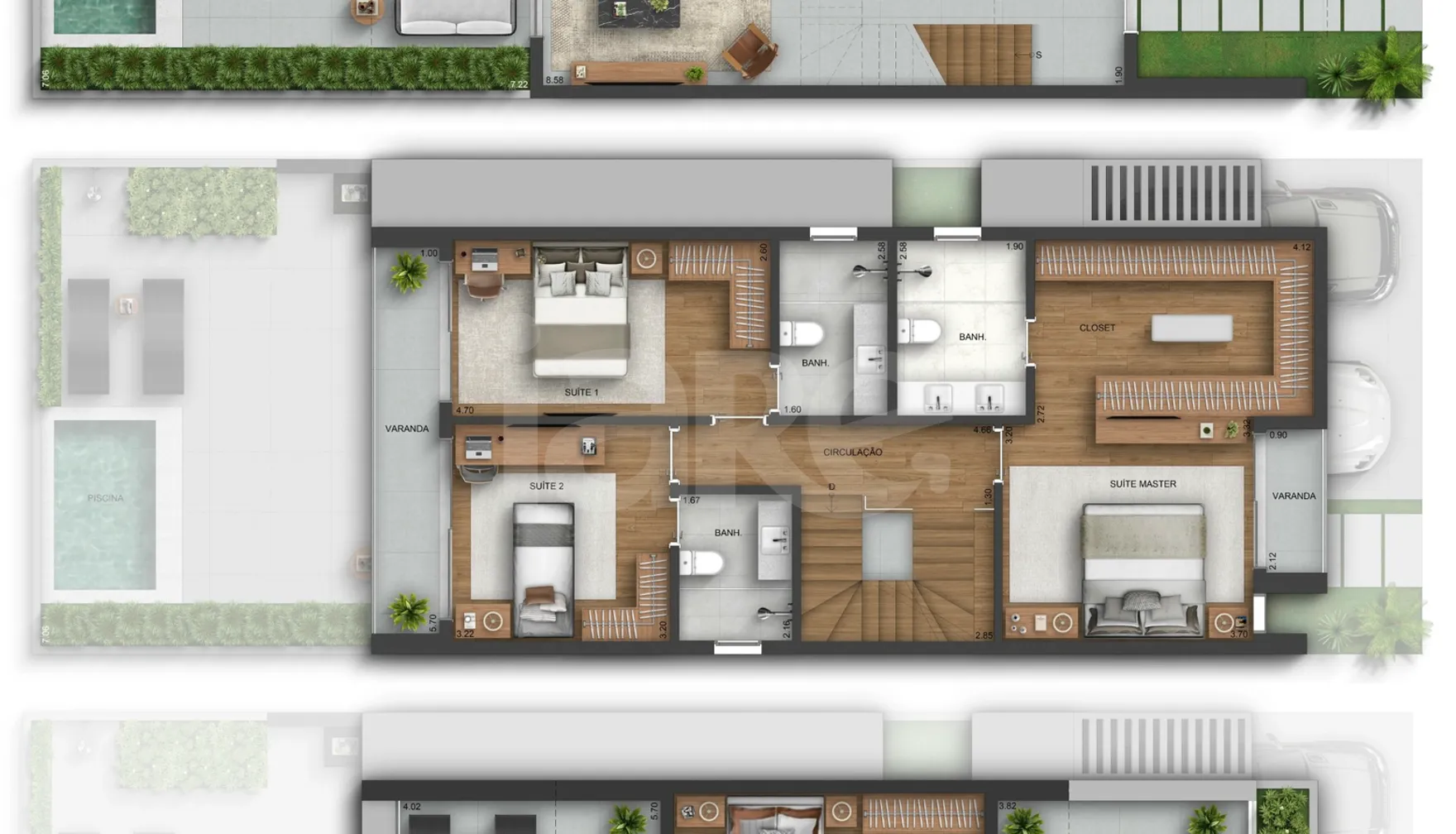 Planta — Casa em Condomínio 325,7 m²