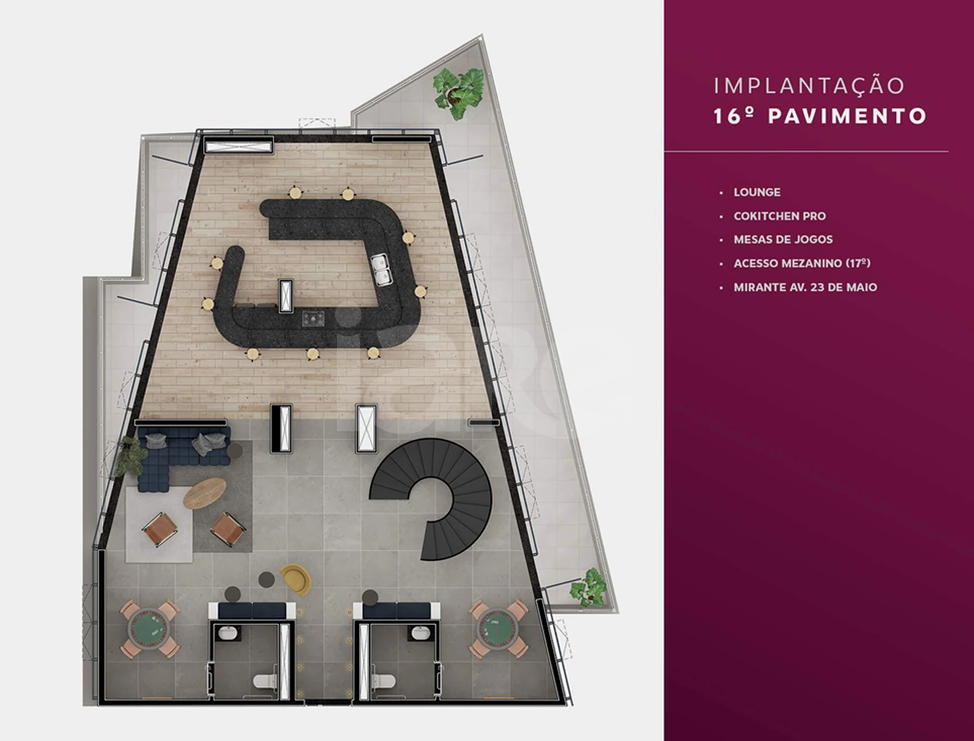 Planta — Implantação 16º Pavimento