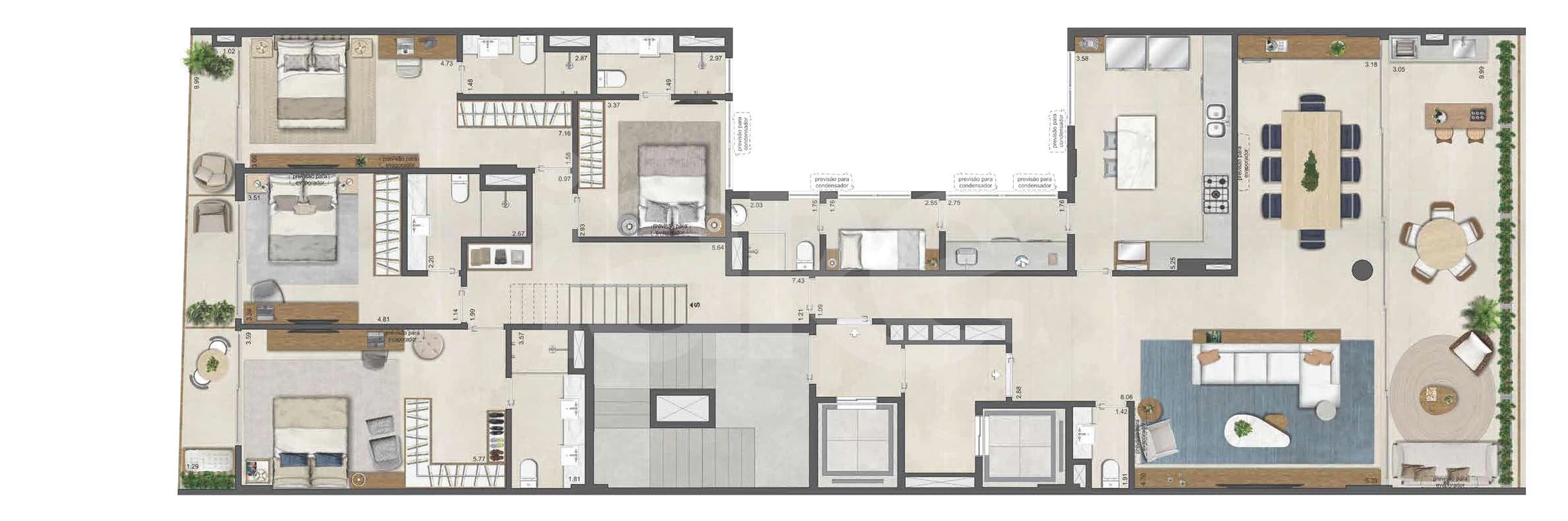 Planta — Cobertura Duplex 415,01 m²