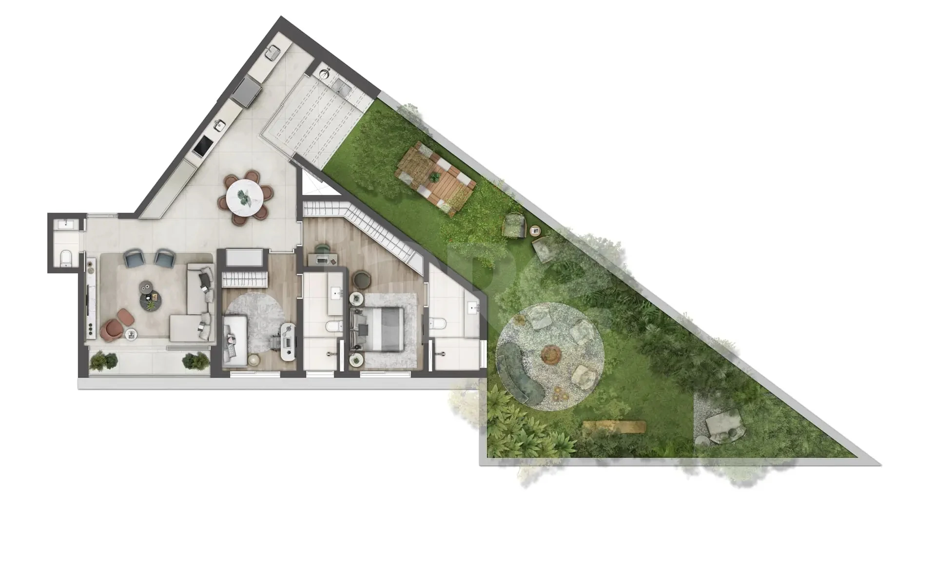 Planta — Garden 216,33 m²