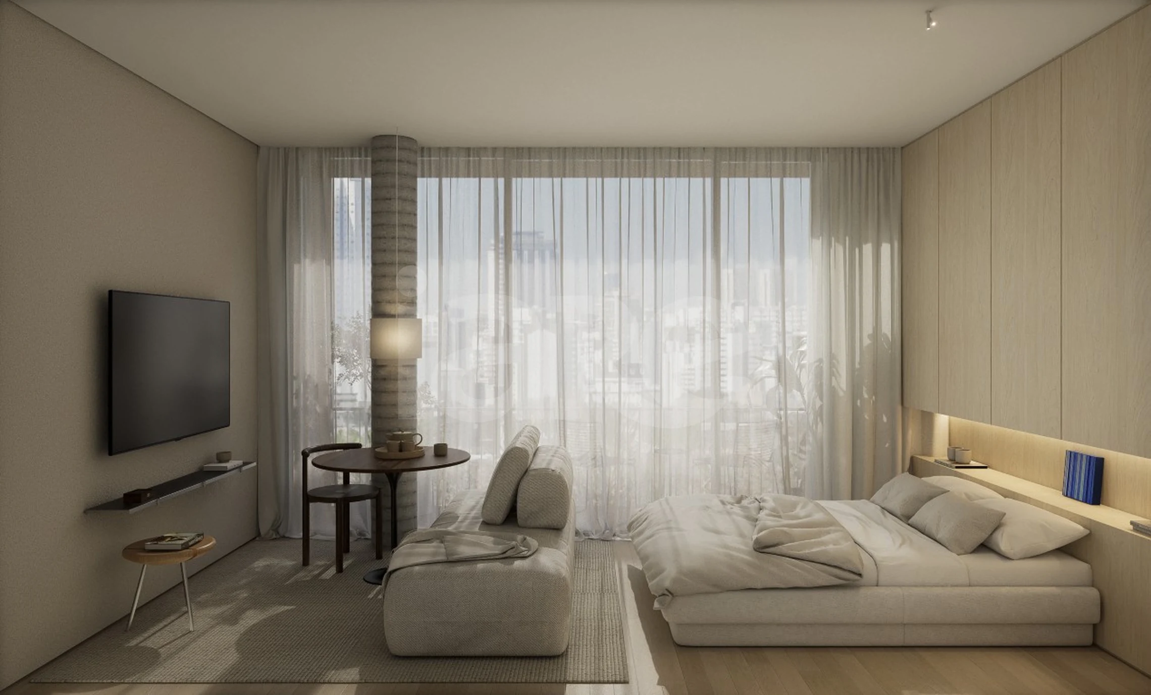 Planta — Planta 01 - 1 dorm 24,61m² - studio