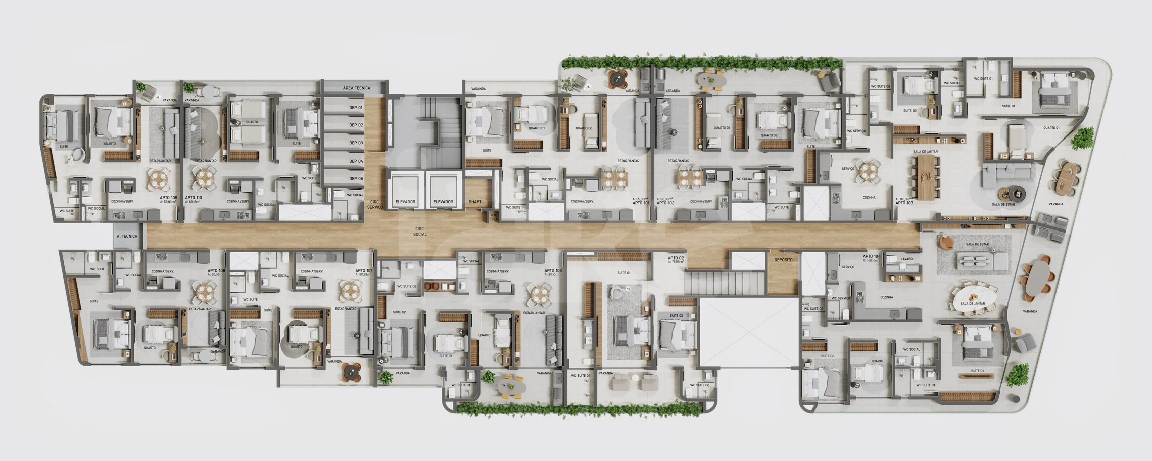 Planta — Pavimento 1