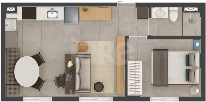 Planta — Apartamento 34,23 m²