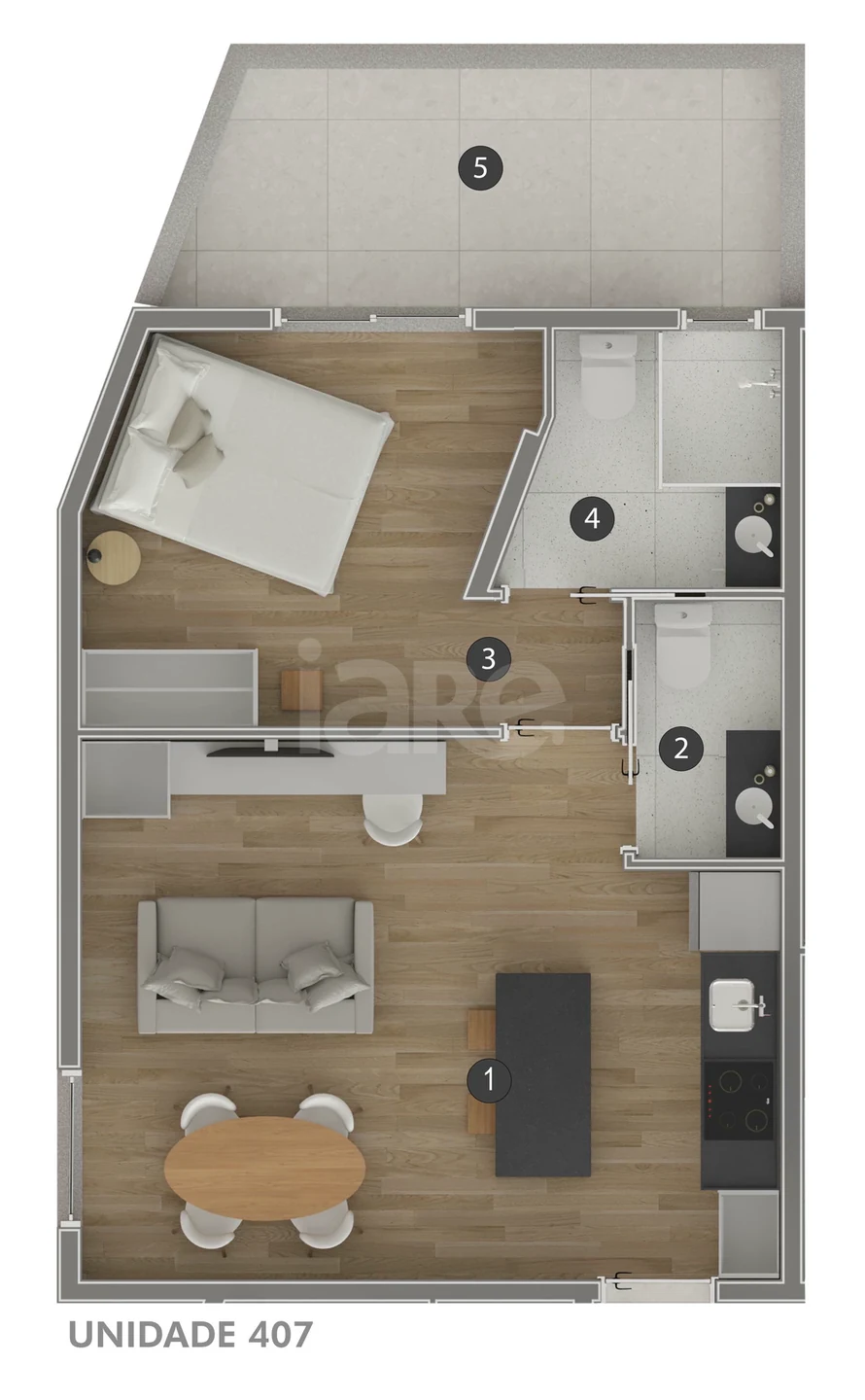 Planta — Garden 41,55 m²