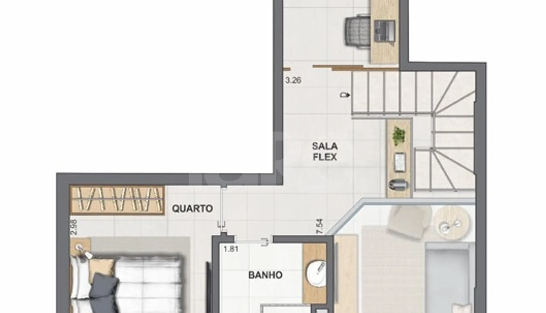 Planta — Garden 95,92 m²