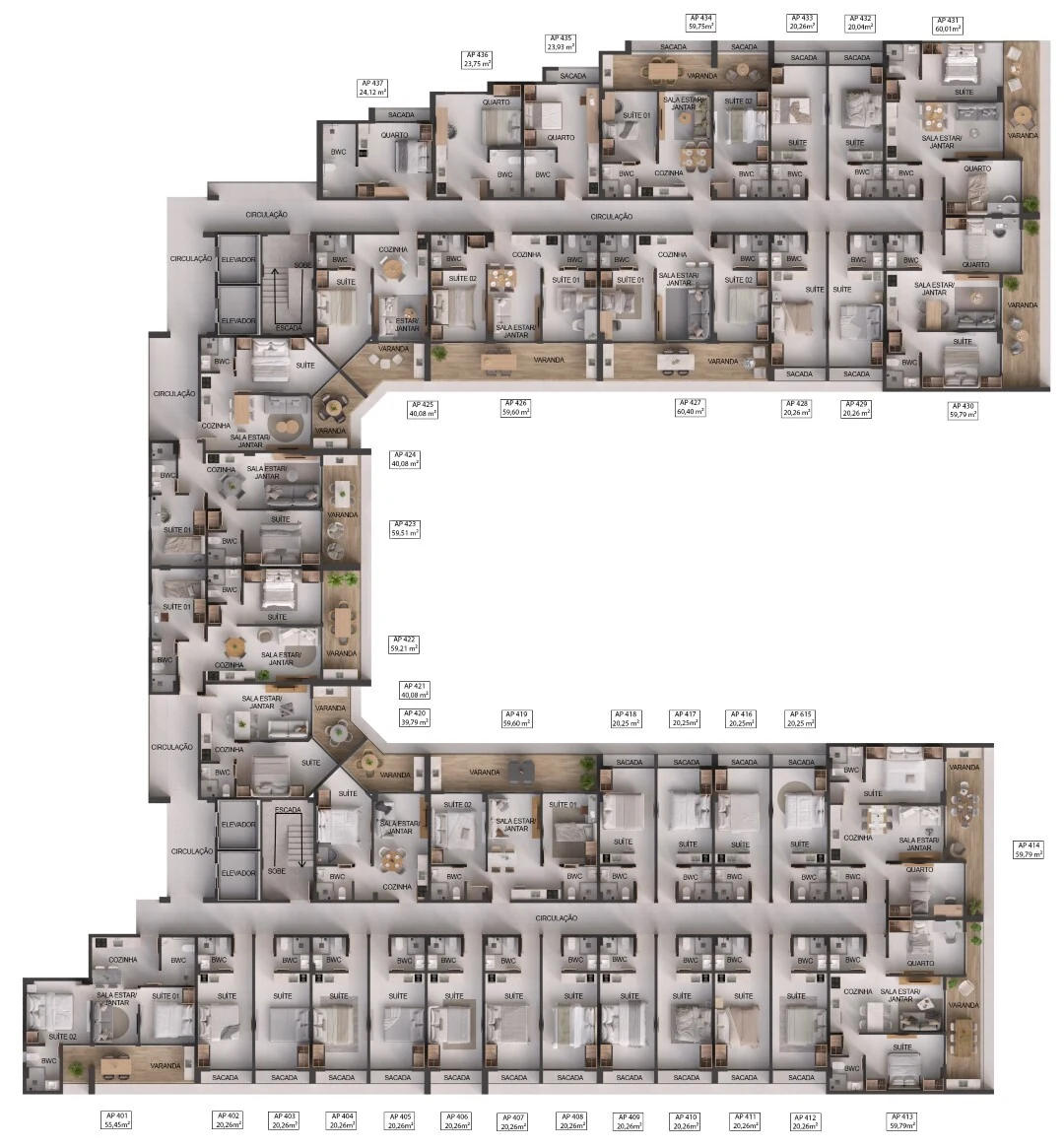 Planta — Pavimento 4