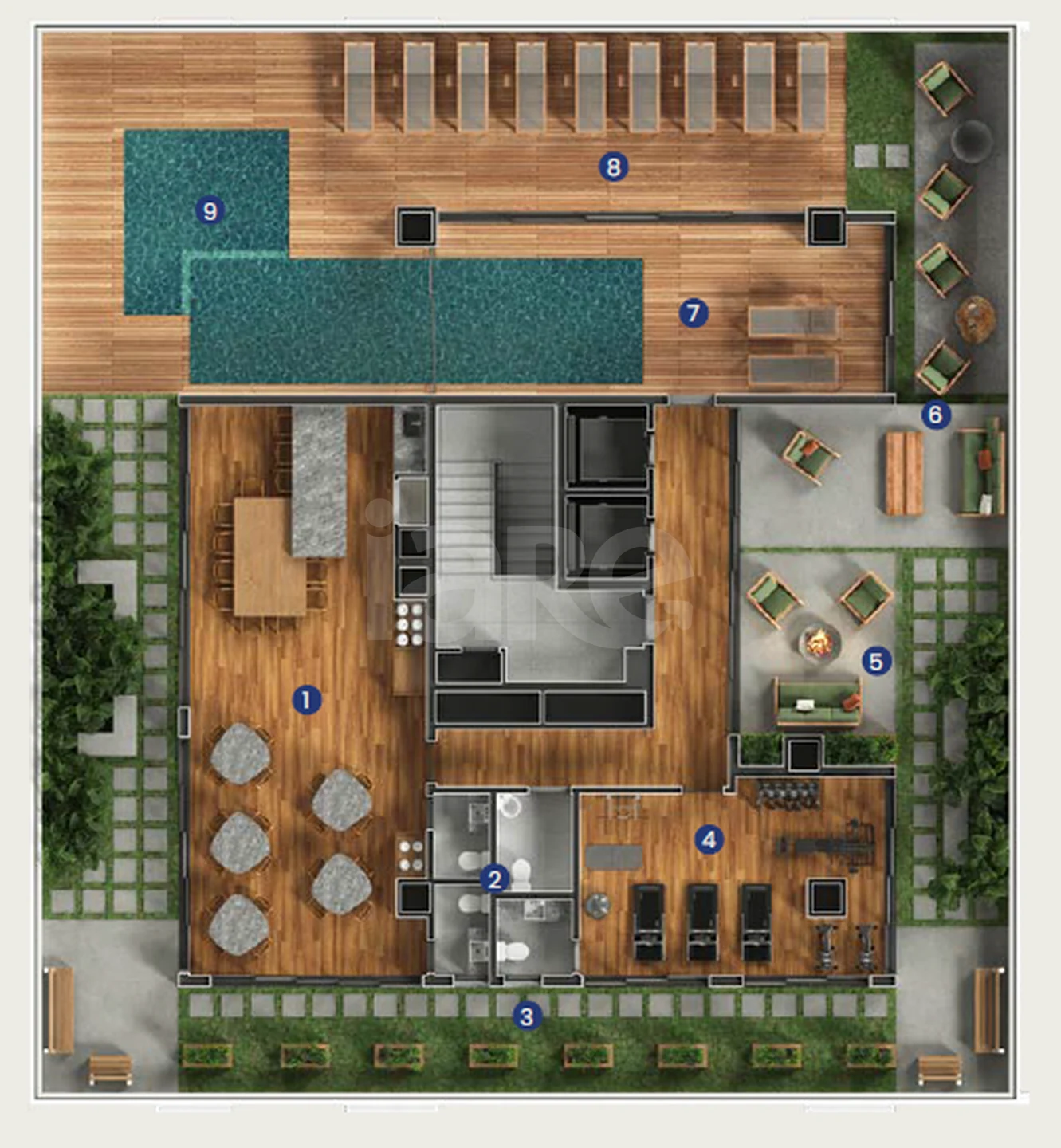 Planta — Pavimento rooftop