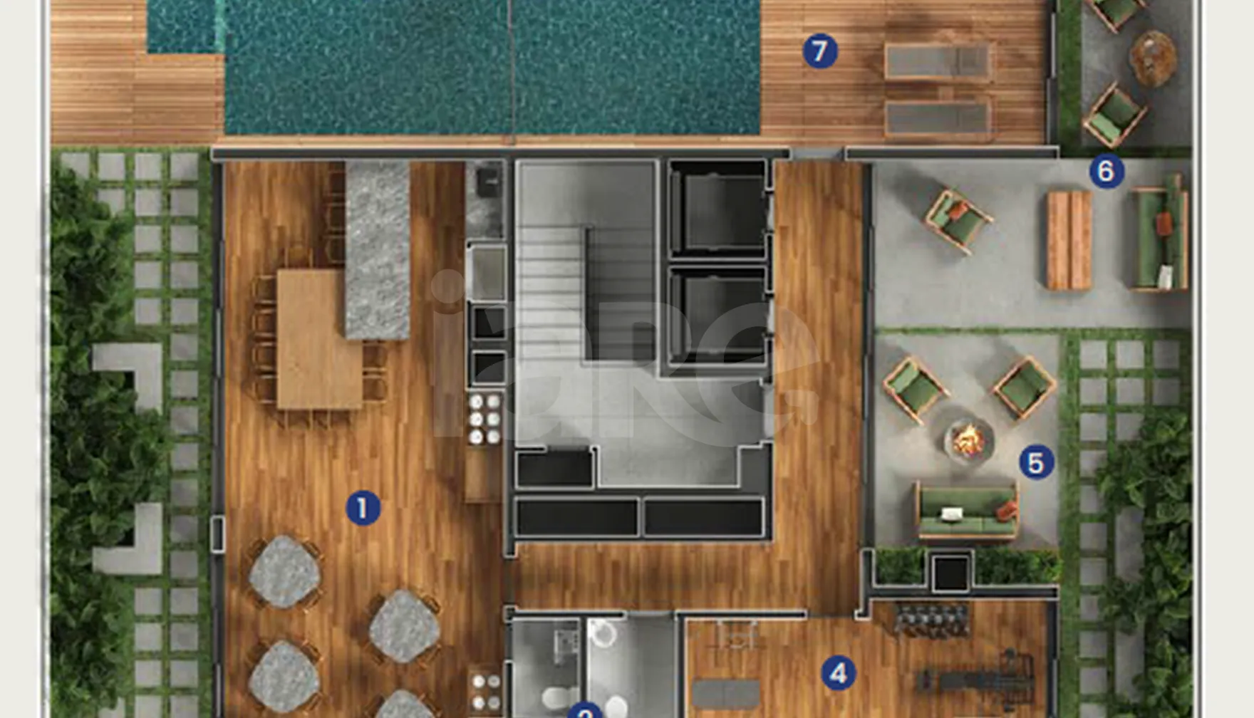 Planta — Pavimento rooftop