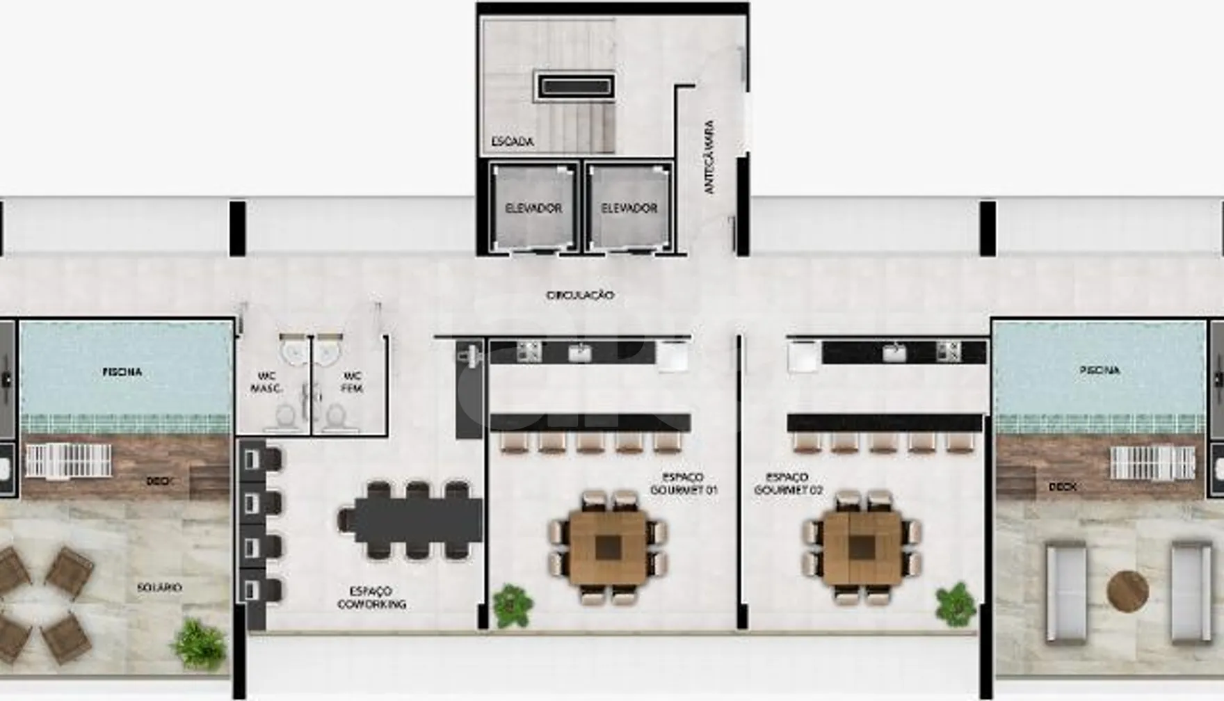 Planta — Pavimento cobertura